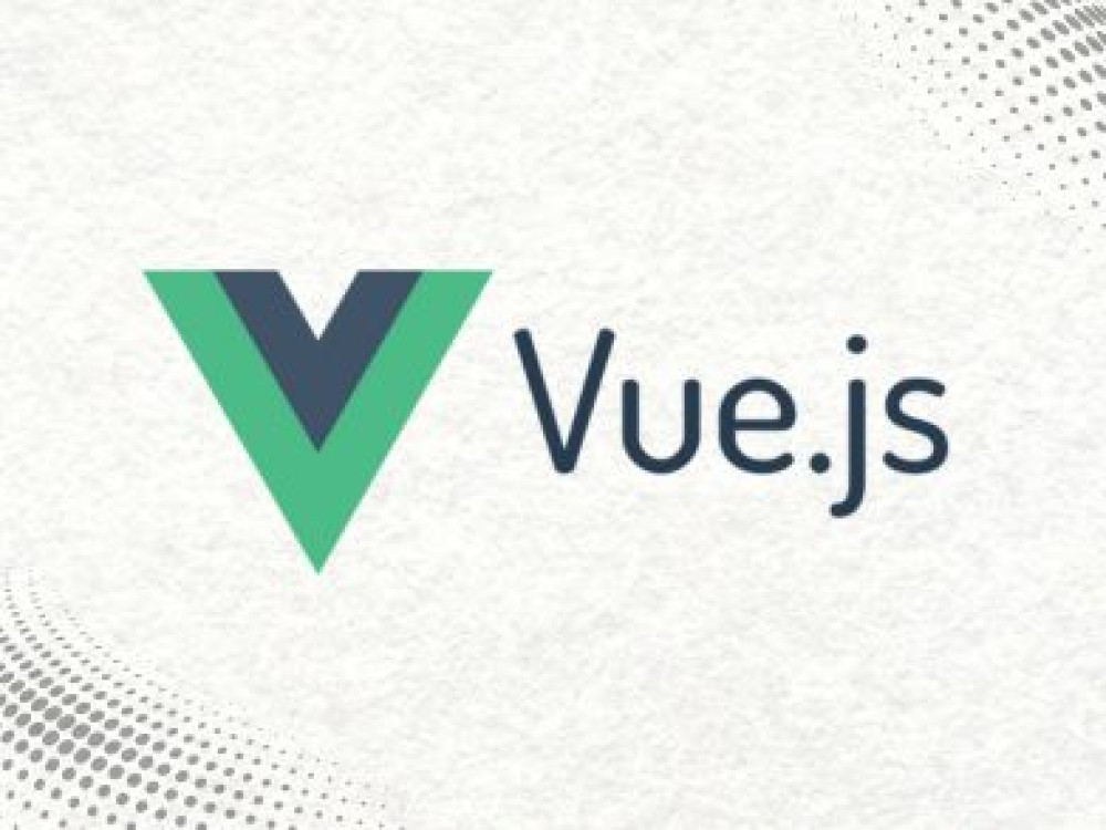 Ícone do Vue.js com o logotipo na cor verde, representando as funcionalidades avançadas do framework para desenvolvimento web.