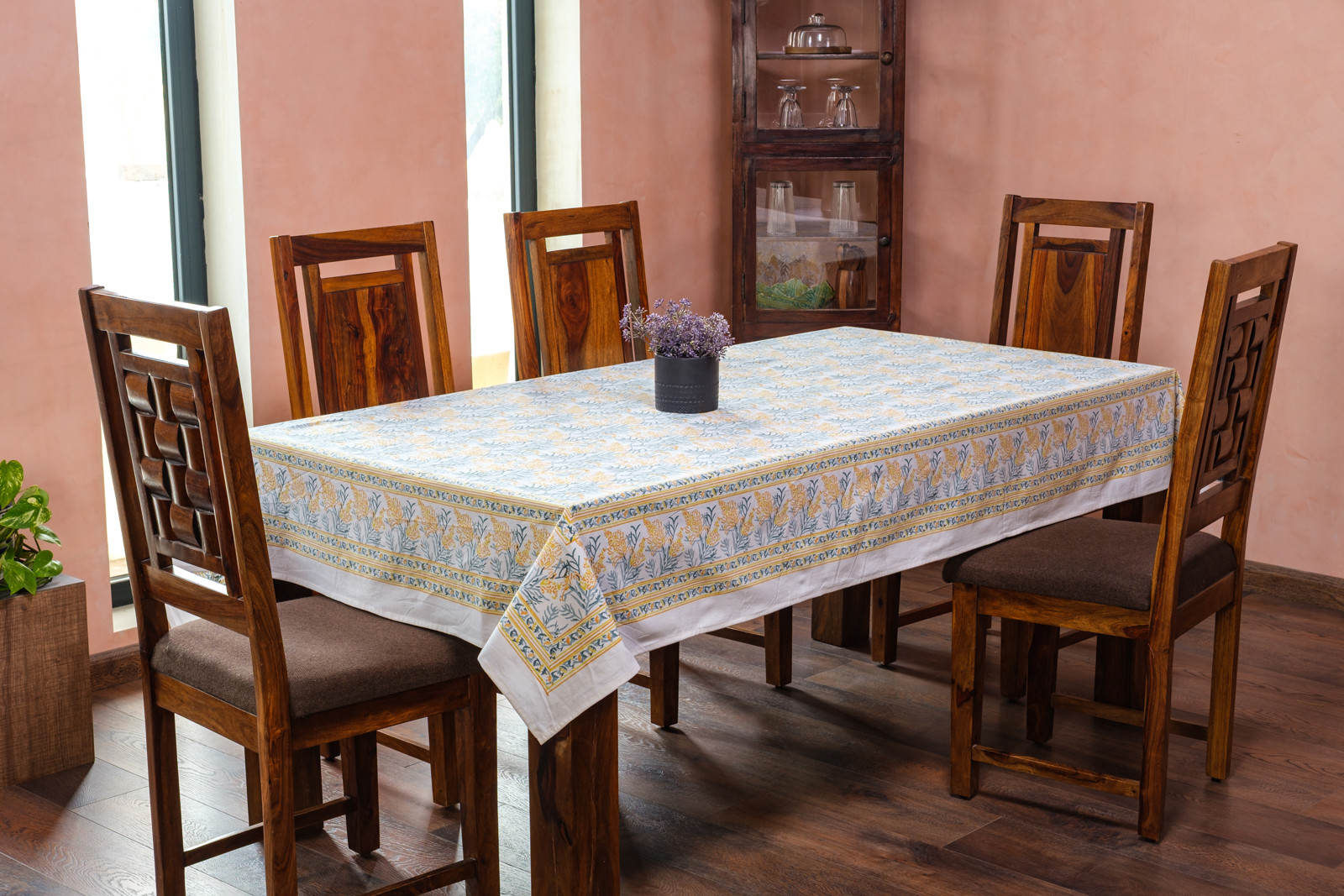 10 Seater Tablecloth 180x270 cms  Lilas Amber 202507