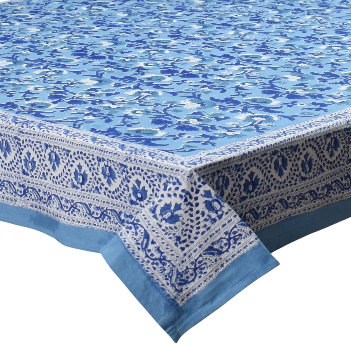 10 Seater Tablecloth 180x270 cms Rukhsana Blue Bell 202402