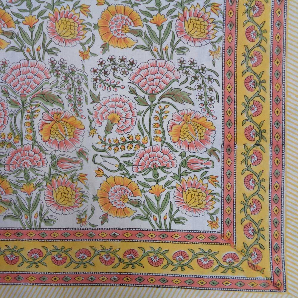 12 Seater Tablecloth 180x340 cms Reshma Sea Green Open 203253