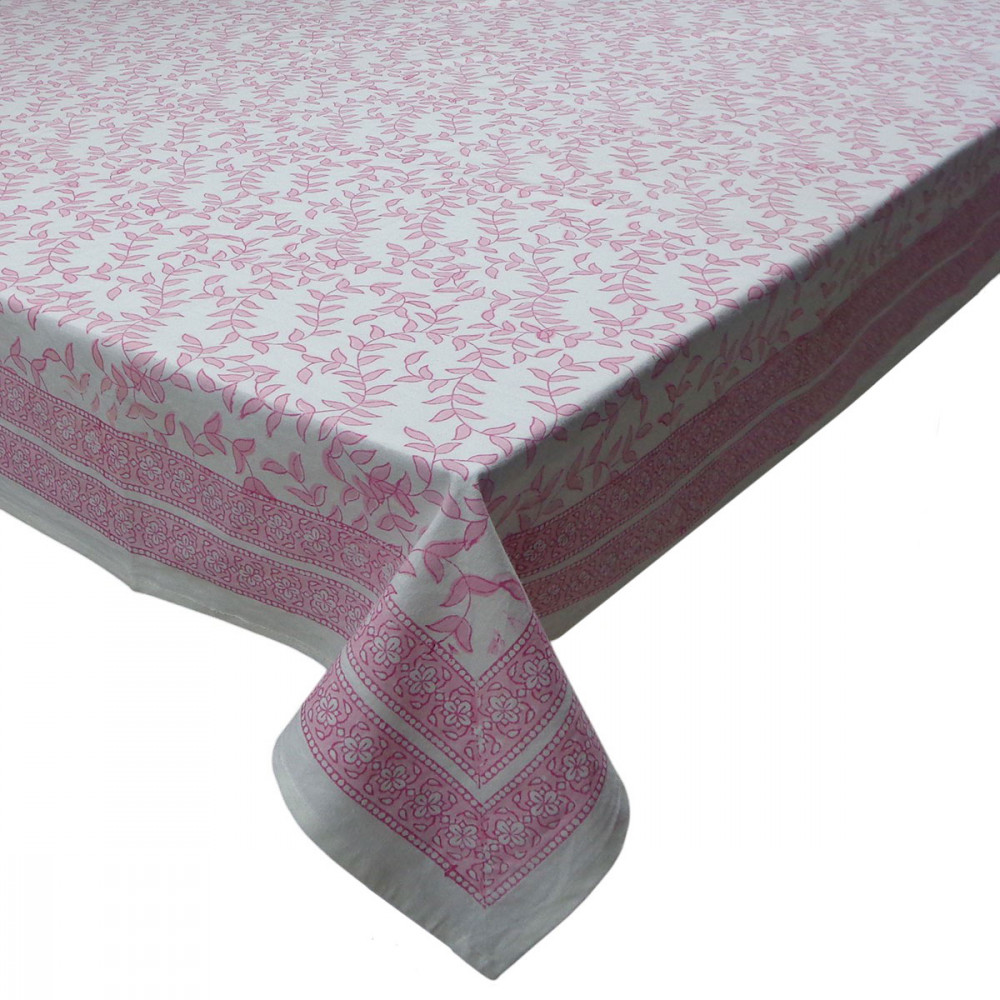 Image of 12 Seater Tablecloth ‚Äì 180x340 cms | Blush Pink Harmony 202406