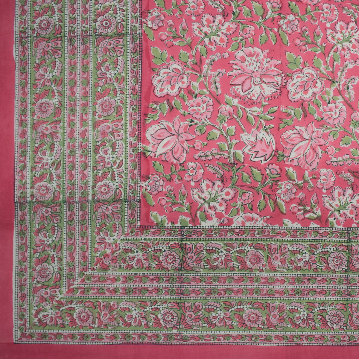 12 Seater Tablecloth  180x340 cms  Mohini Pink 202516