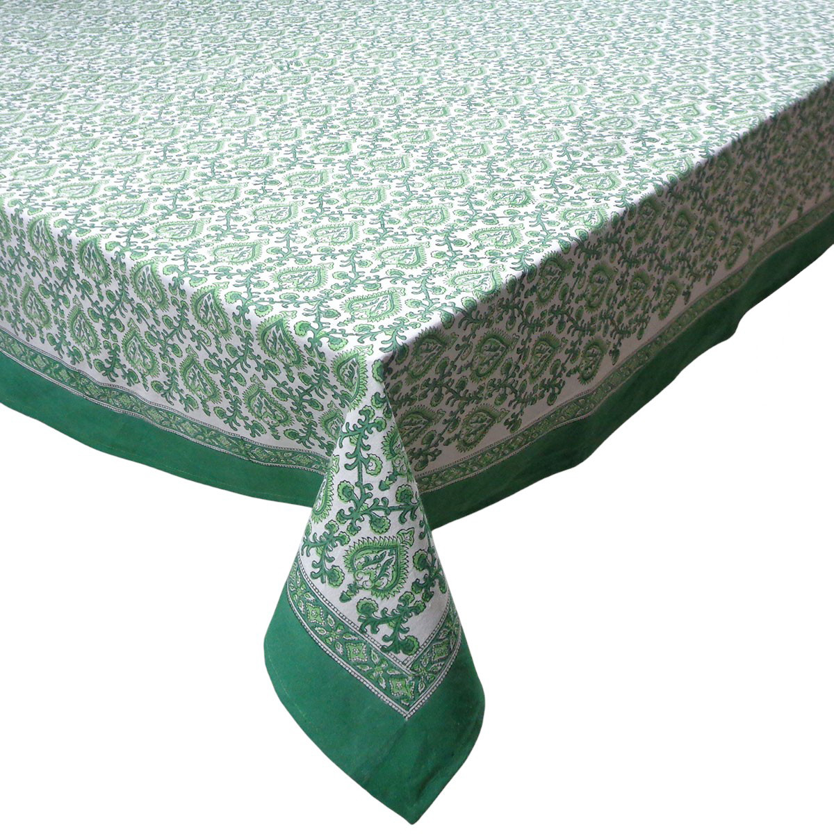 12 Seater Tablecloth 180x340 cms Mughal Green 202522