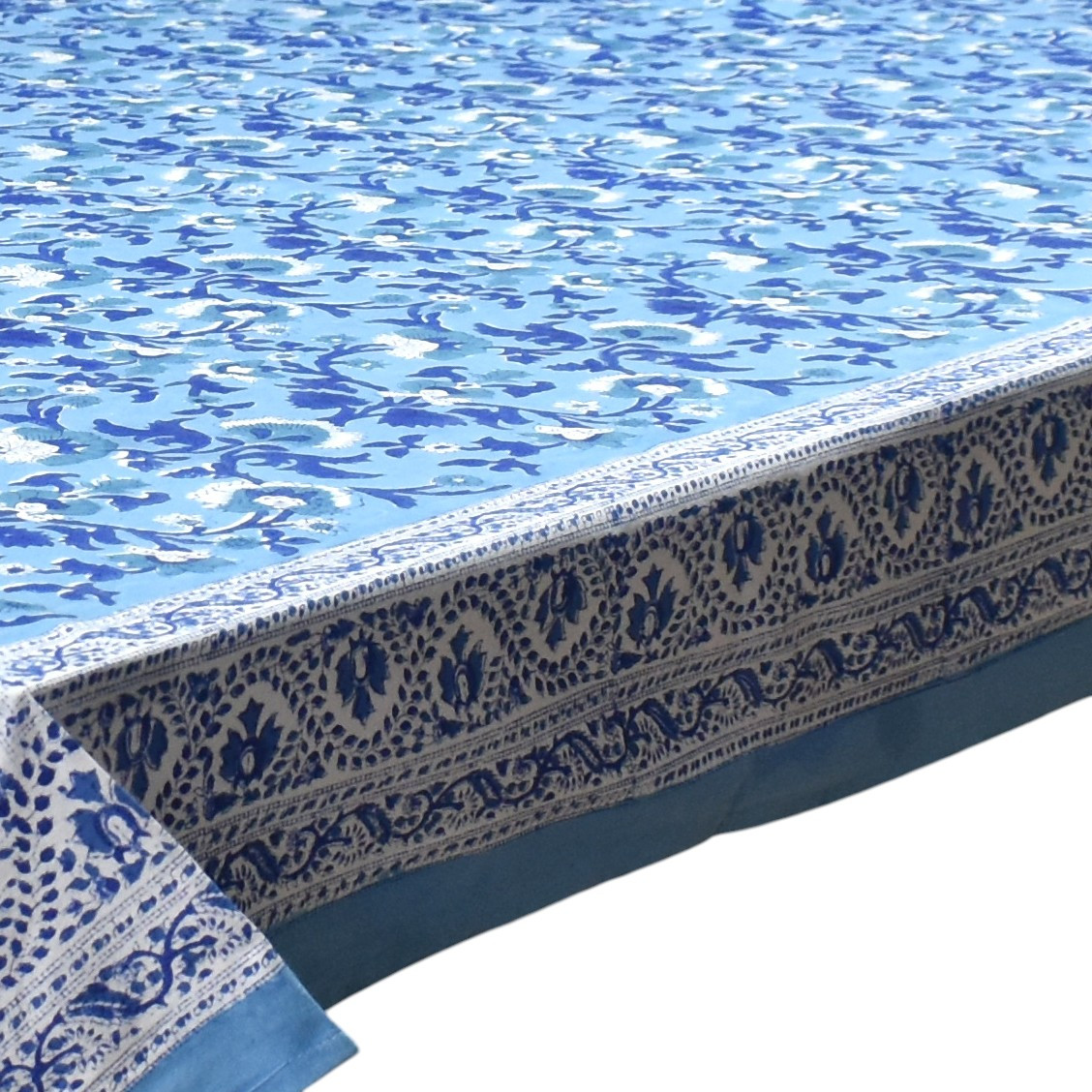 12 Seater Tablecloth 180x340 cms Rukhsana Blue Bell 202402