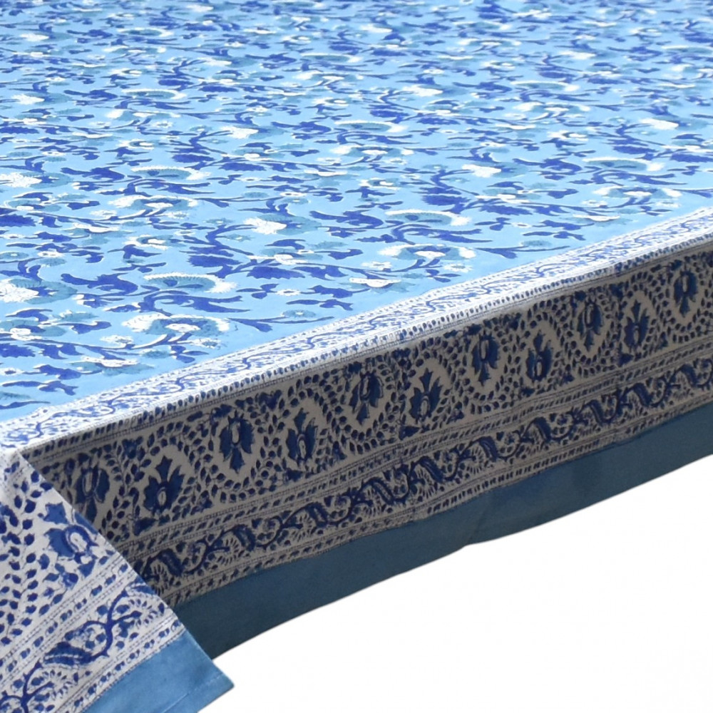 Image of 12 Seater Tablecloth ‚Äì 180x340 cms | Rukhsana Blue Bell 202402