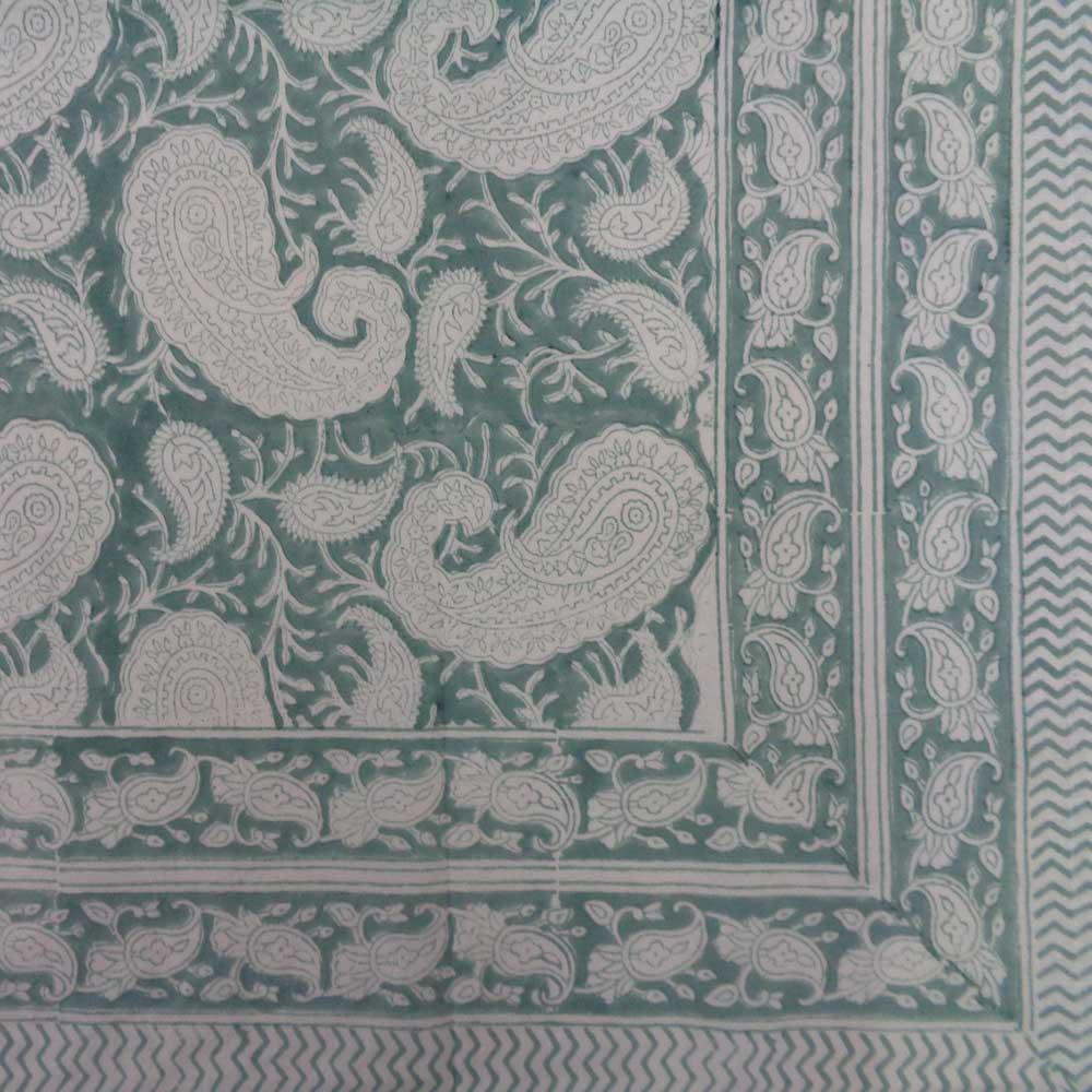 Cotton Tablecloth 180x340 cms Ambi Mineral Blue Gud 201582