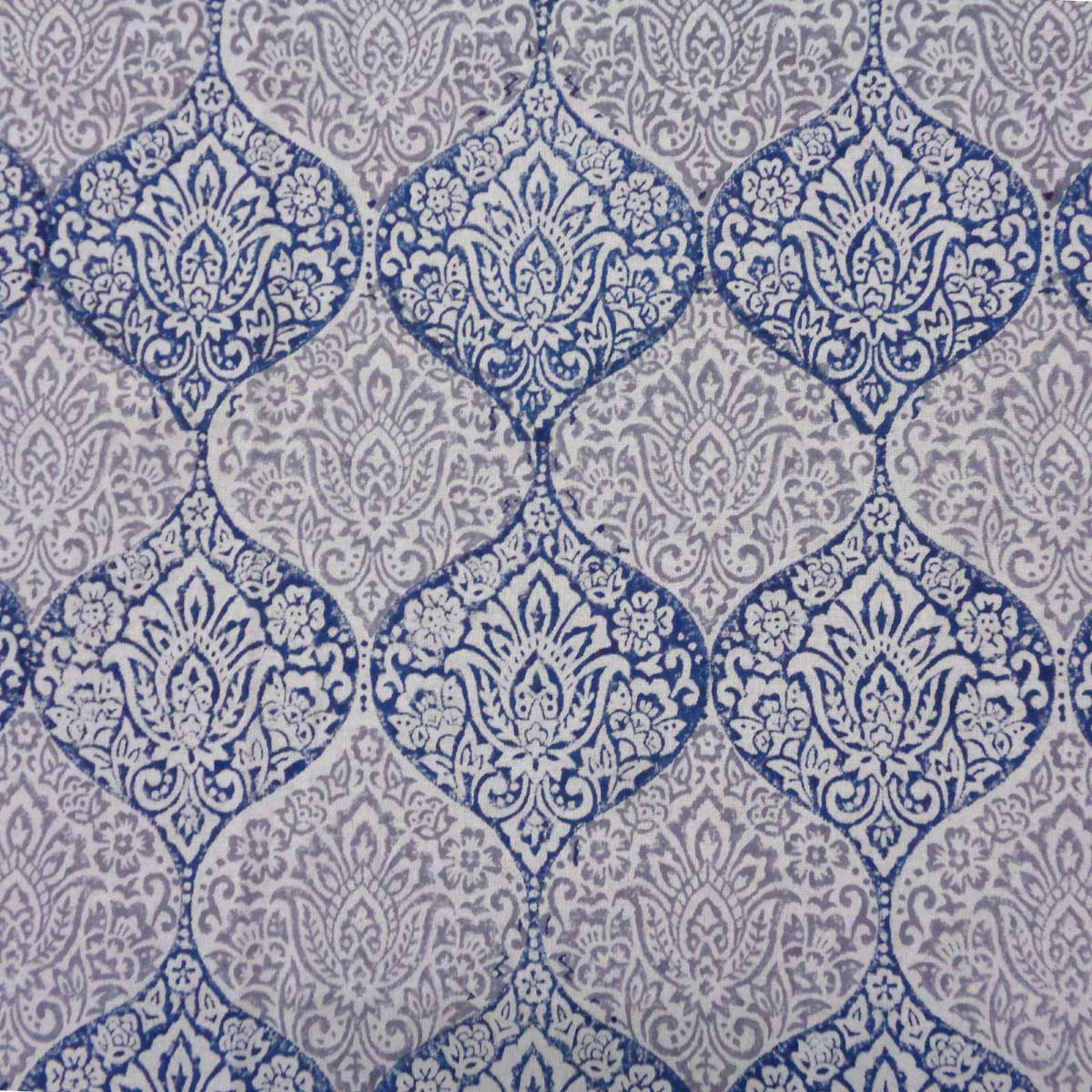 Hand Block Printed Cotton Tablecloth 150x220 cms   504780