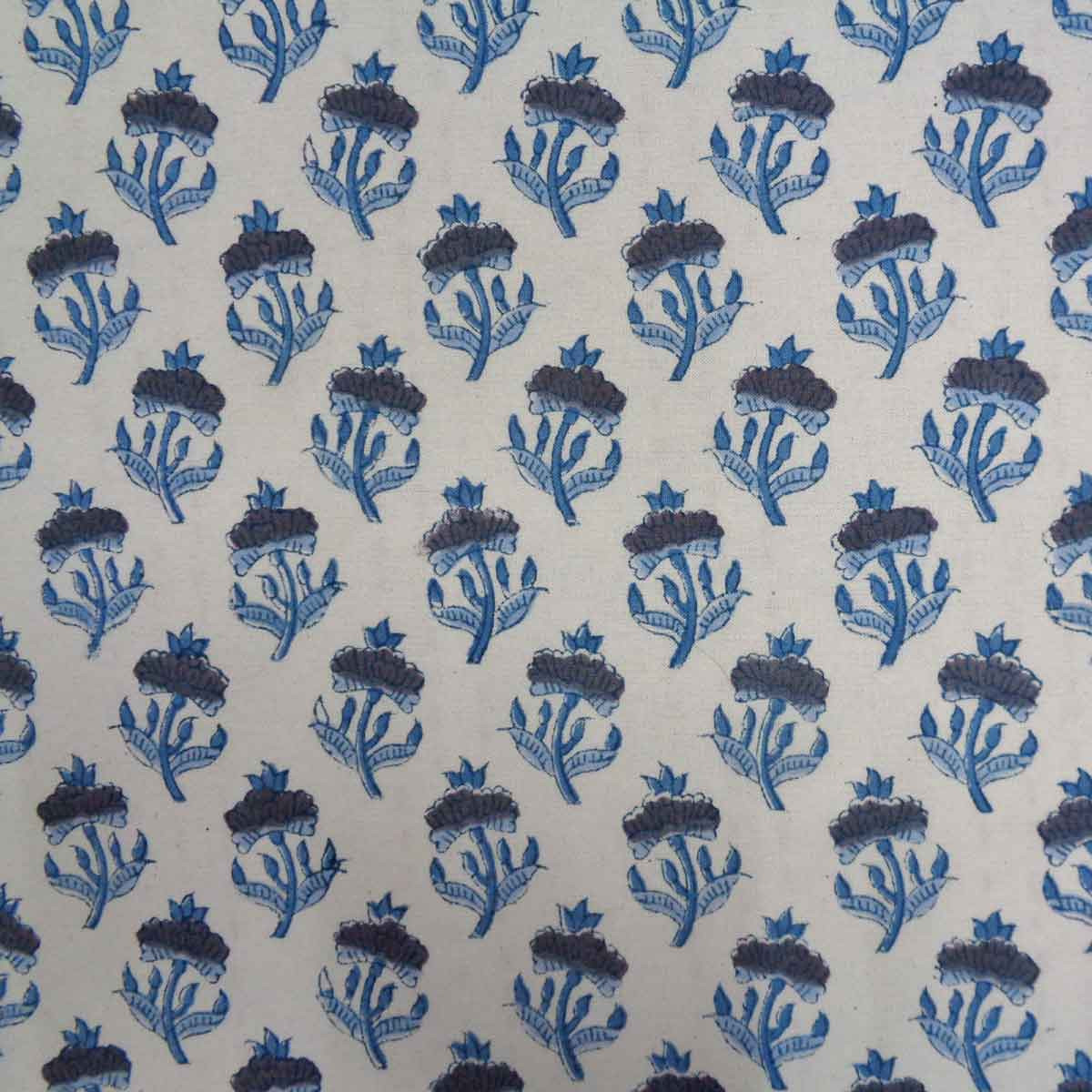 Hand Block Printed Cotton Tablecloth 150x220 cms   Marigold Teal 230514