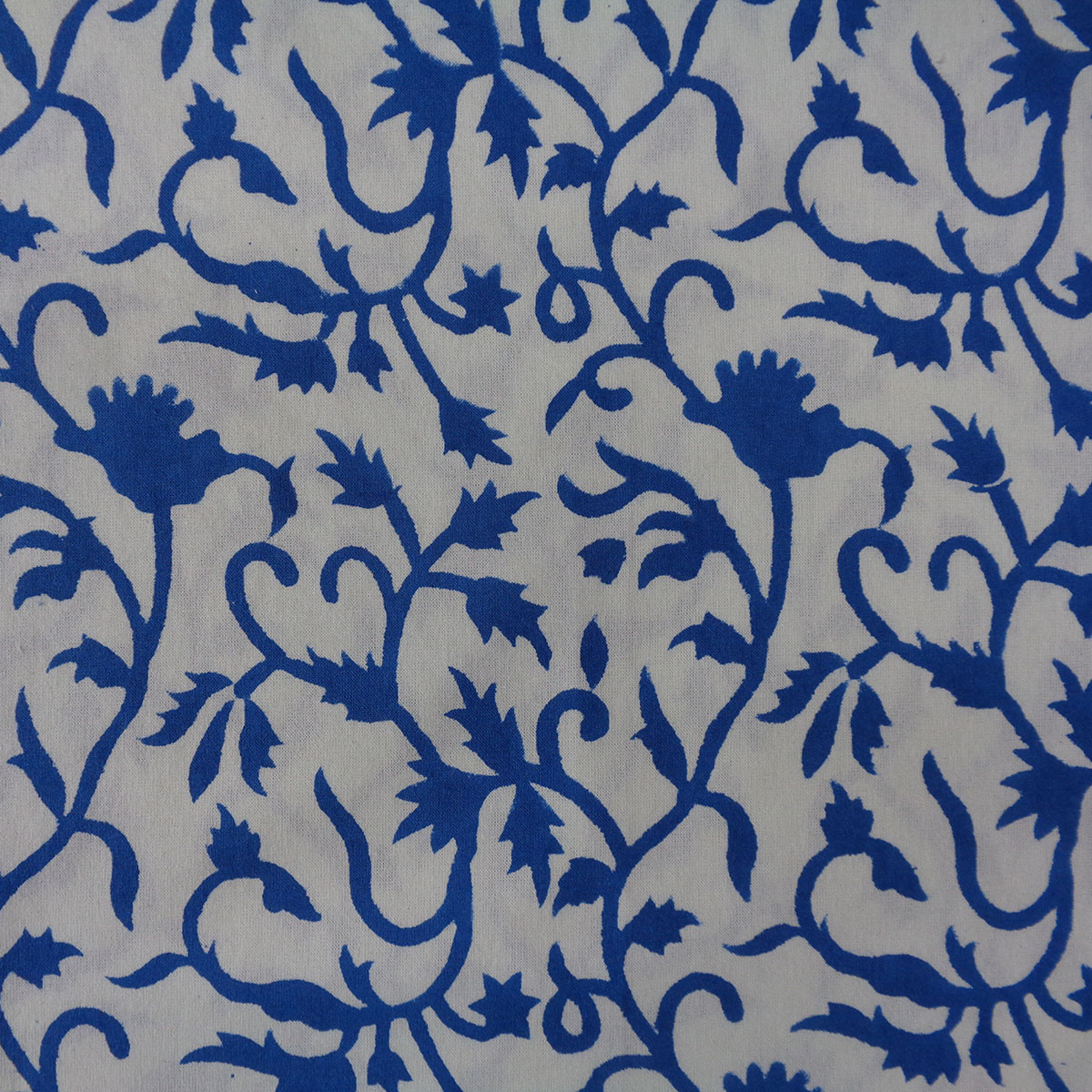 Wood Block Printed Handmade Tablecloth 150x220 cms  Indigo Royale 202409