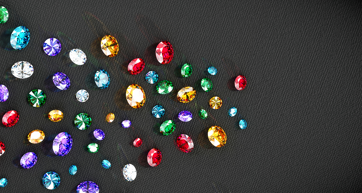 Natural Colorful Precious Gemstones