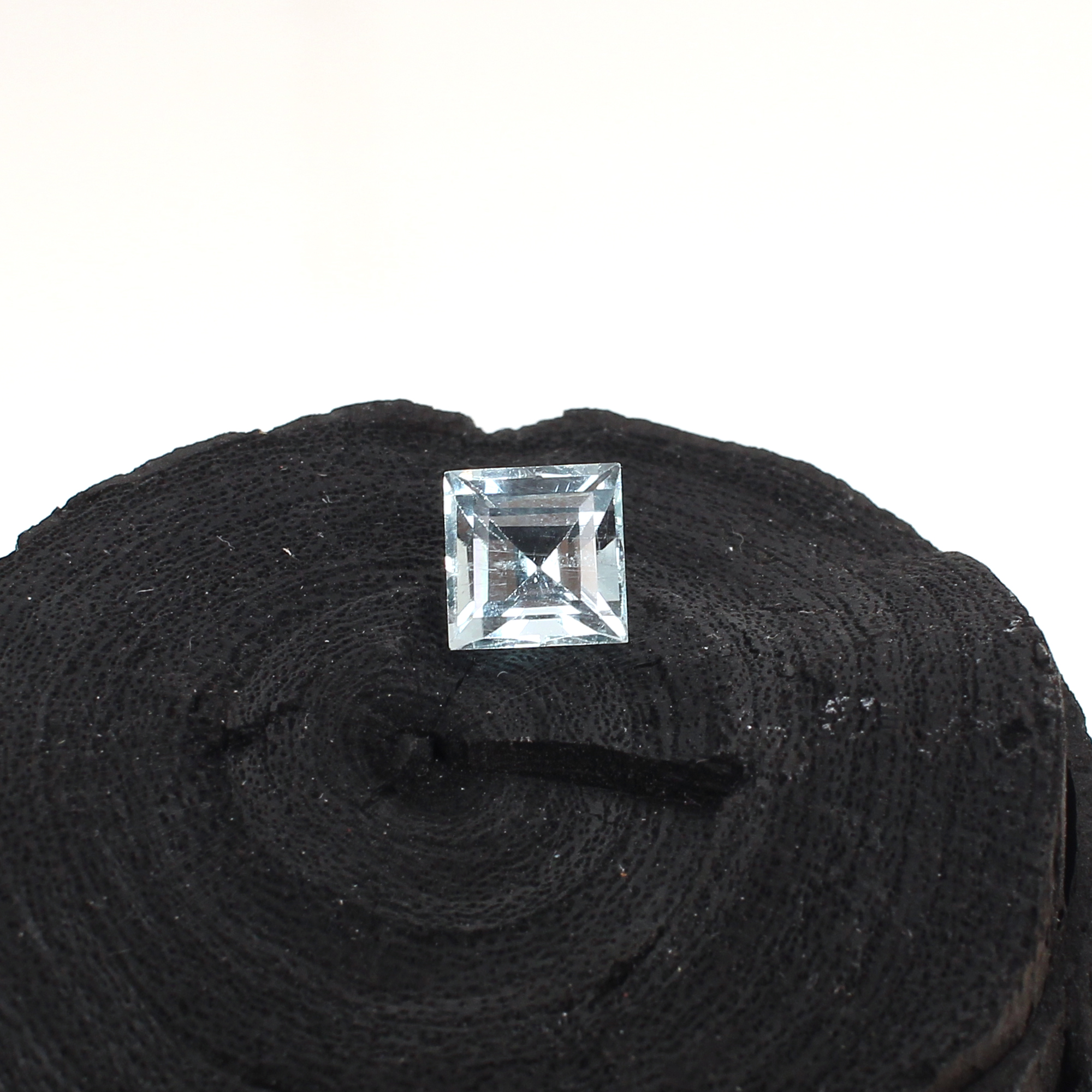 Natural Aquamarine 5x5mm Square Cut 060cts Loose Gemstone