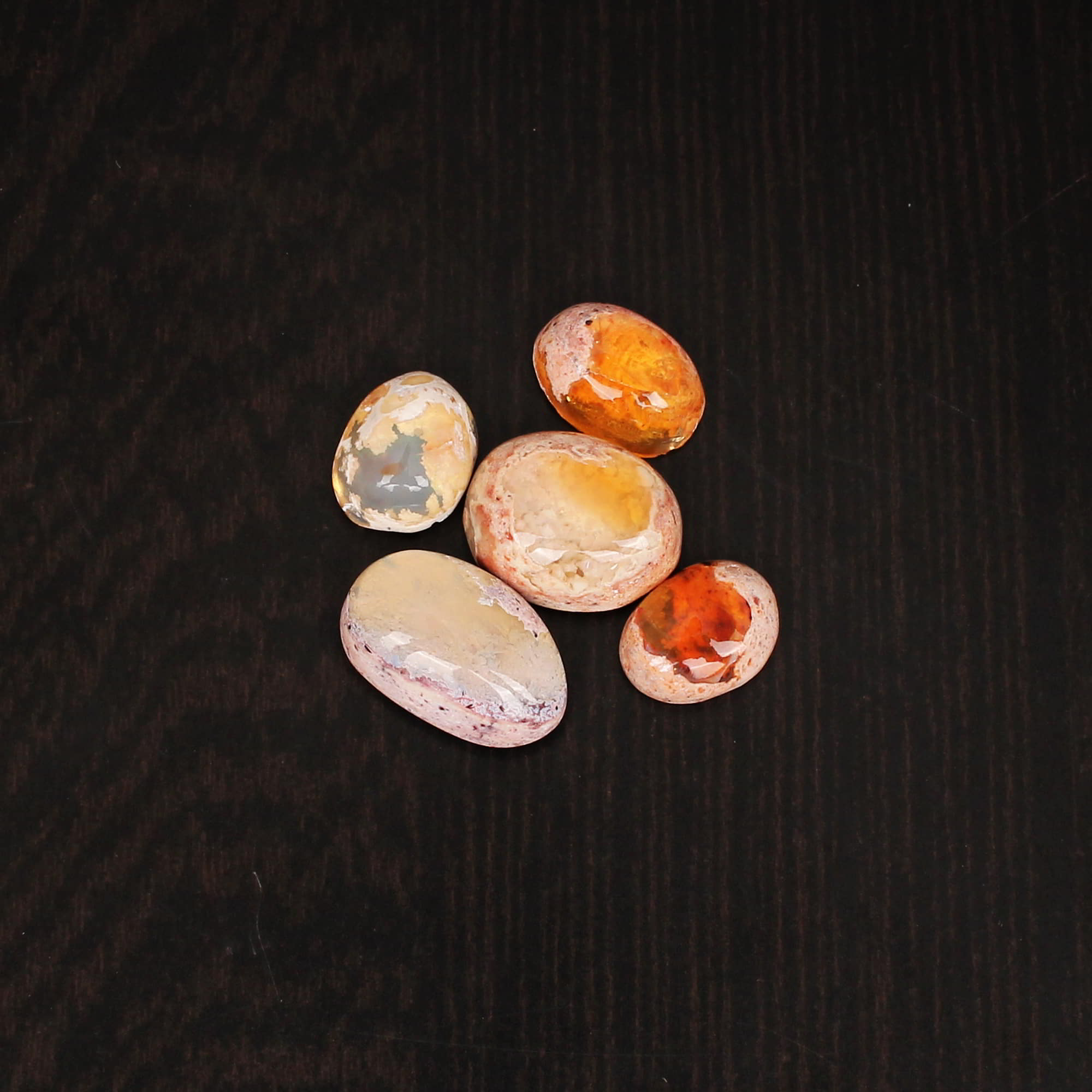 Natural Mexican Fire Opal Fancy Oval Cabochon 1795Cts Loose Gemstone