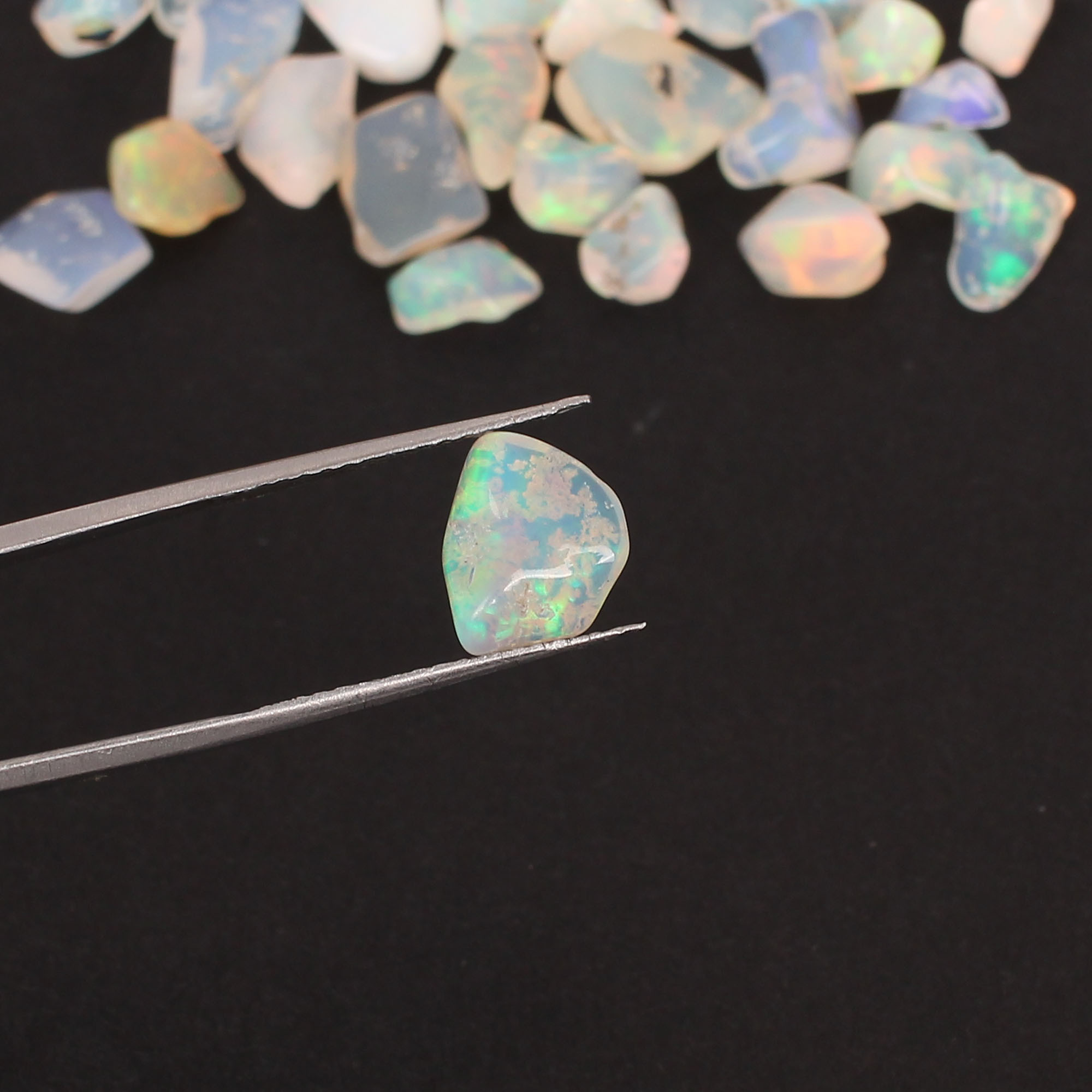 Natural Ethiopian Opal Free Form Rough Stone 50Cts Gemstone Lot for Making Jewelry