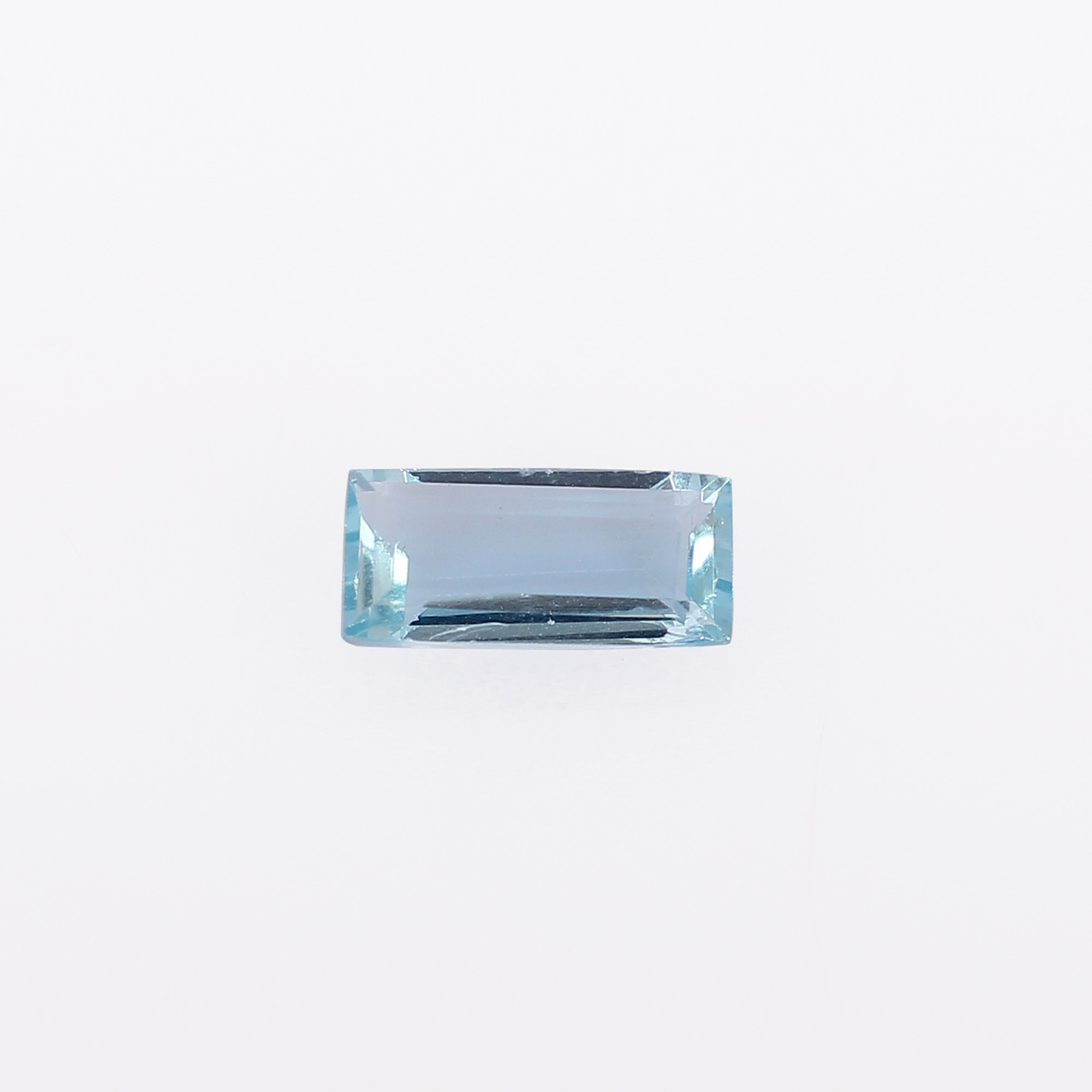 Natural Brazilian Aquamarine 8x4mm Rectangle Cut 180 Cts 1 Pair Gemstone for Making Jewelry