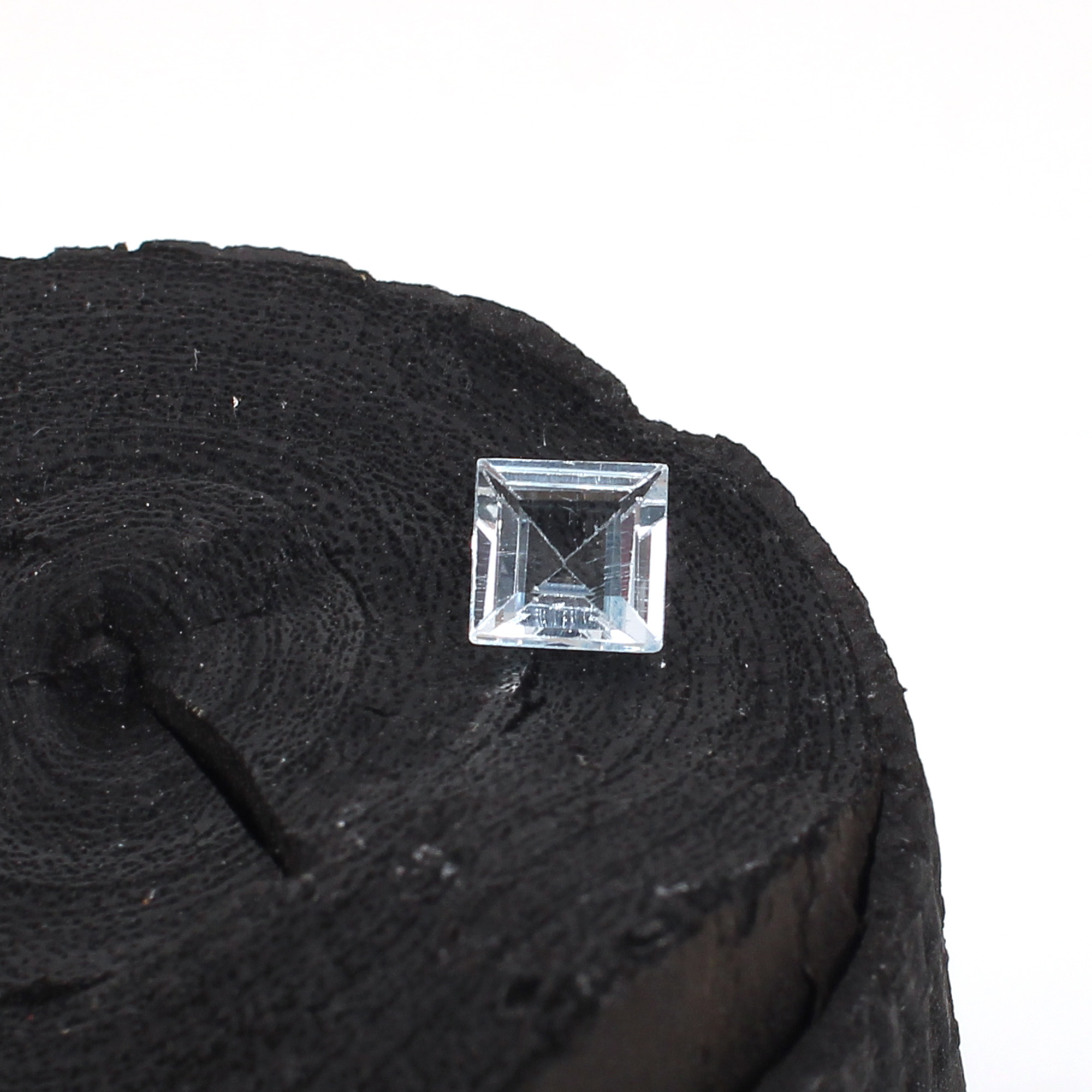 Natural Aquamarine 6x6mm Square Cut 095cts Loose Gemstone