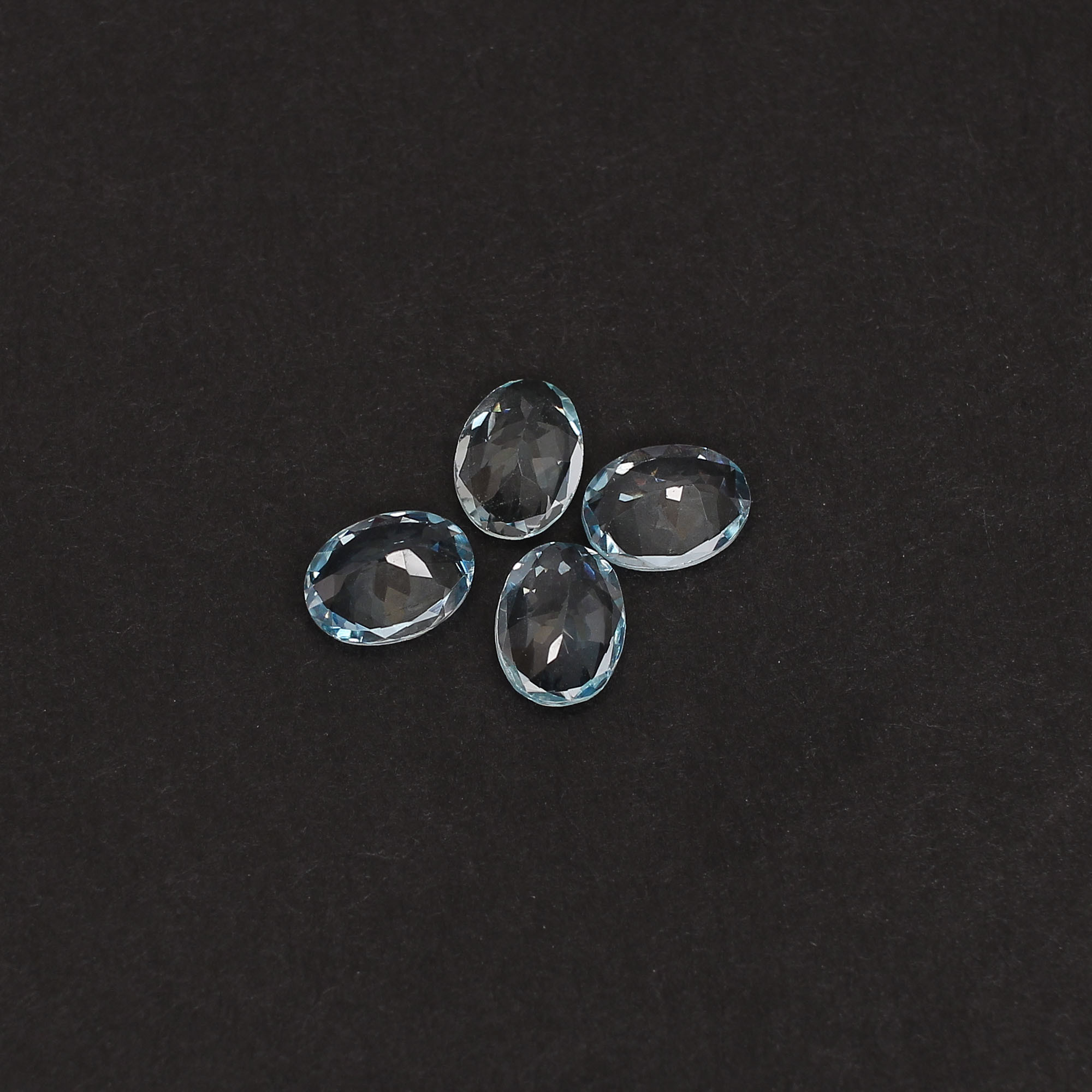 Natural Brazilian Aquamarine 8x6mm Oval Cut 430 Cts 4 Pcs Gemstone Lot For Making Jewelry