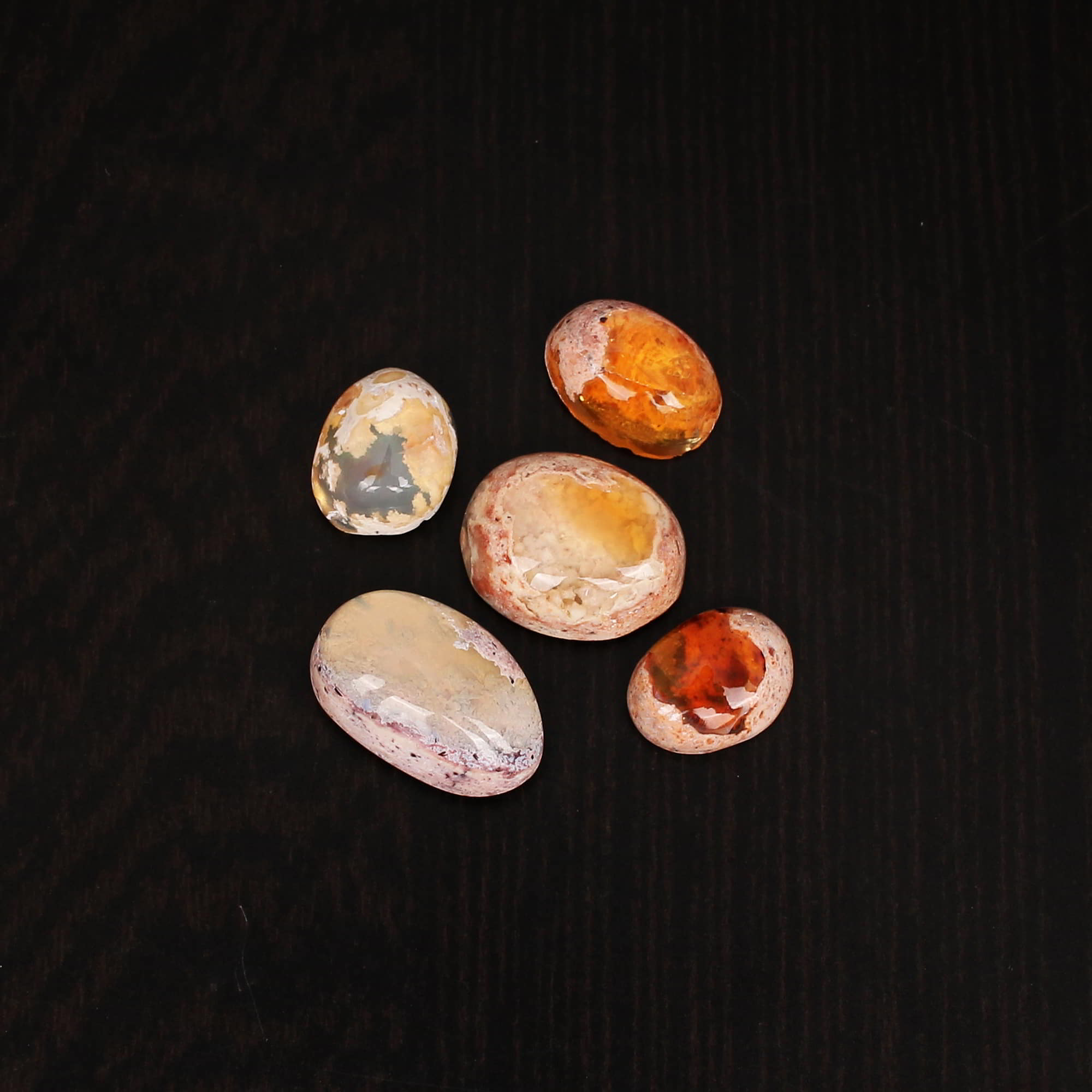 Natural Mexican Fire Opal Fancy Oval Cabochon 1795Cts Loose Gemstone