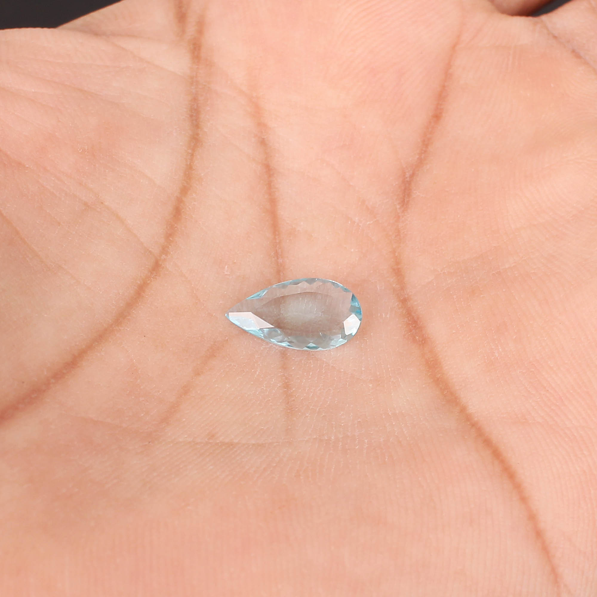 High Quality Natural Brazilian Aquamarine 12x6mm Pear Cut 100 Cts Gemstone For Making Jewelry loose Gemstone