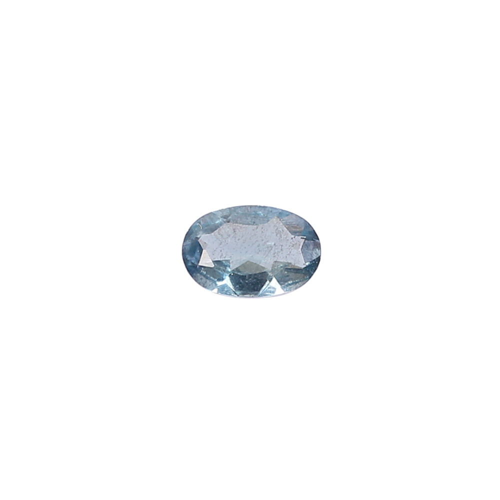Image of Natural Brazilian Aquamarine 6x4mm Oval Cut 0.30 Cts Gemstone For Making Jewelry Loose Gemstone High Quality
