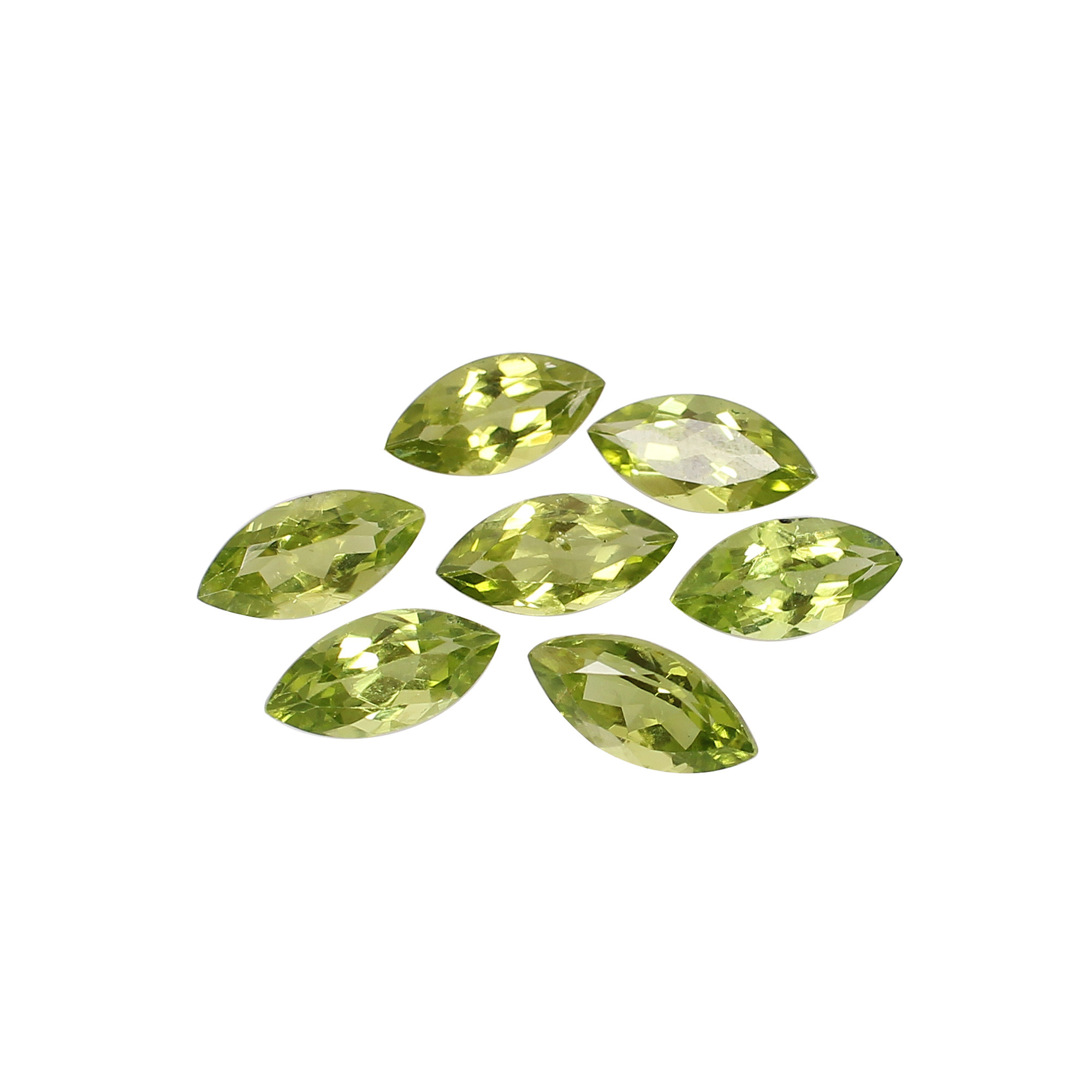 Natural Peridot 12x6mm Marquise Cut 204 Cts Gemstone For Making Jewelry Loose Gemstone Wholesale Lot Gemstone Supplies
