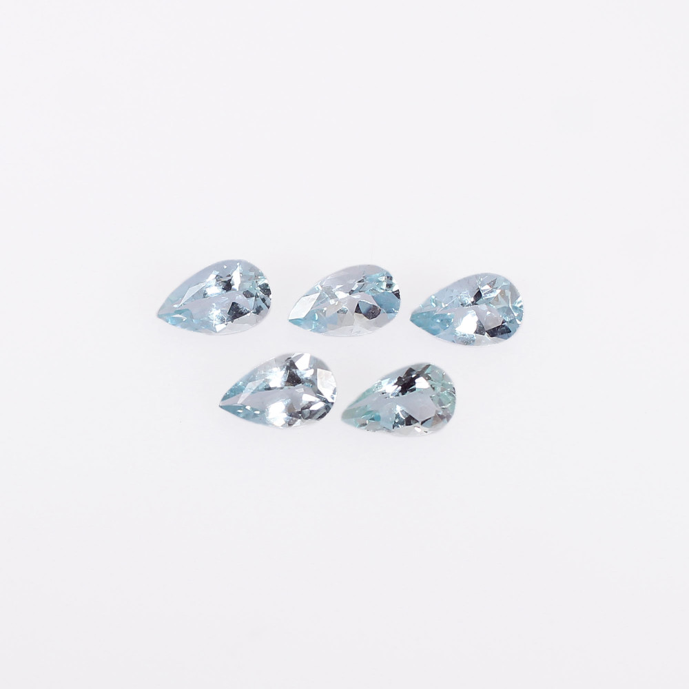 Image of 8x5mm Natural Sky Blue Topaz Faceted Pear Cut Loose Semi Precious Gemstones Wholesaler Bulk at Factory Price Latest Product