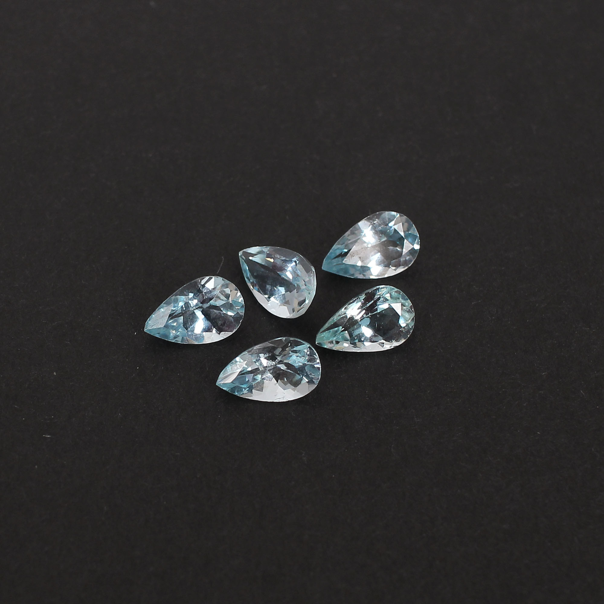 8x5mm Natural Sky Blue Topaz Faceted Pear Cut Loose Semi Precious Gemstones Wholesaler Bulk at Factory Price Latest Product