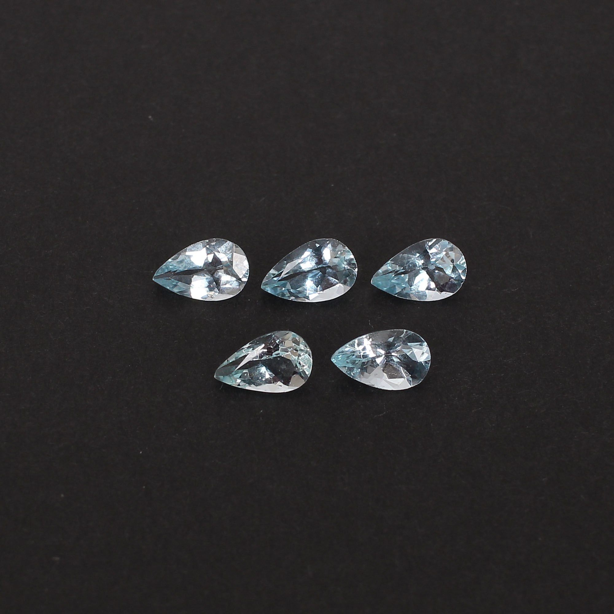 8x5mm Natural Sky Blue Topaz Faceted Pear Cut Loose Semi Precious Gemstones Wholesaler Bulk at Factory Price Latest Product