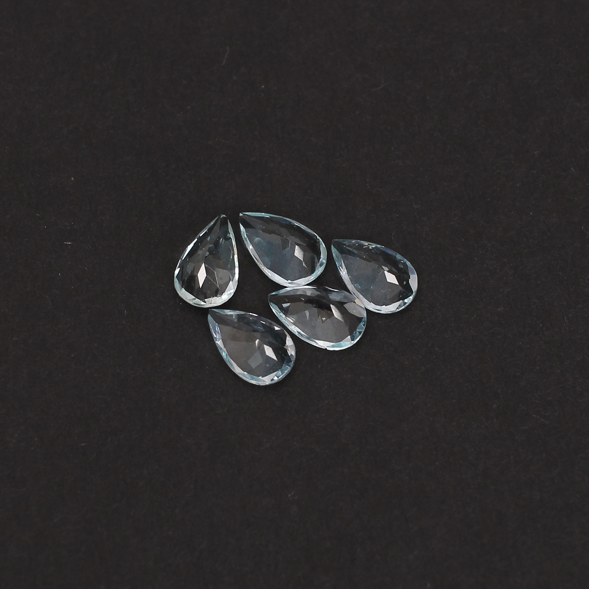 8x5mm Natural Sky Blue Topaz Faceted Pear Cut Loose Semi Precious Gemstones Wholesaler Bulk at Factory Price Latest Product