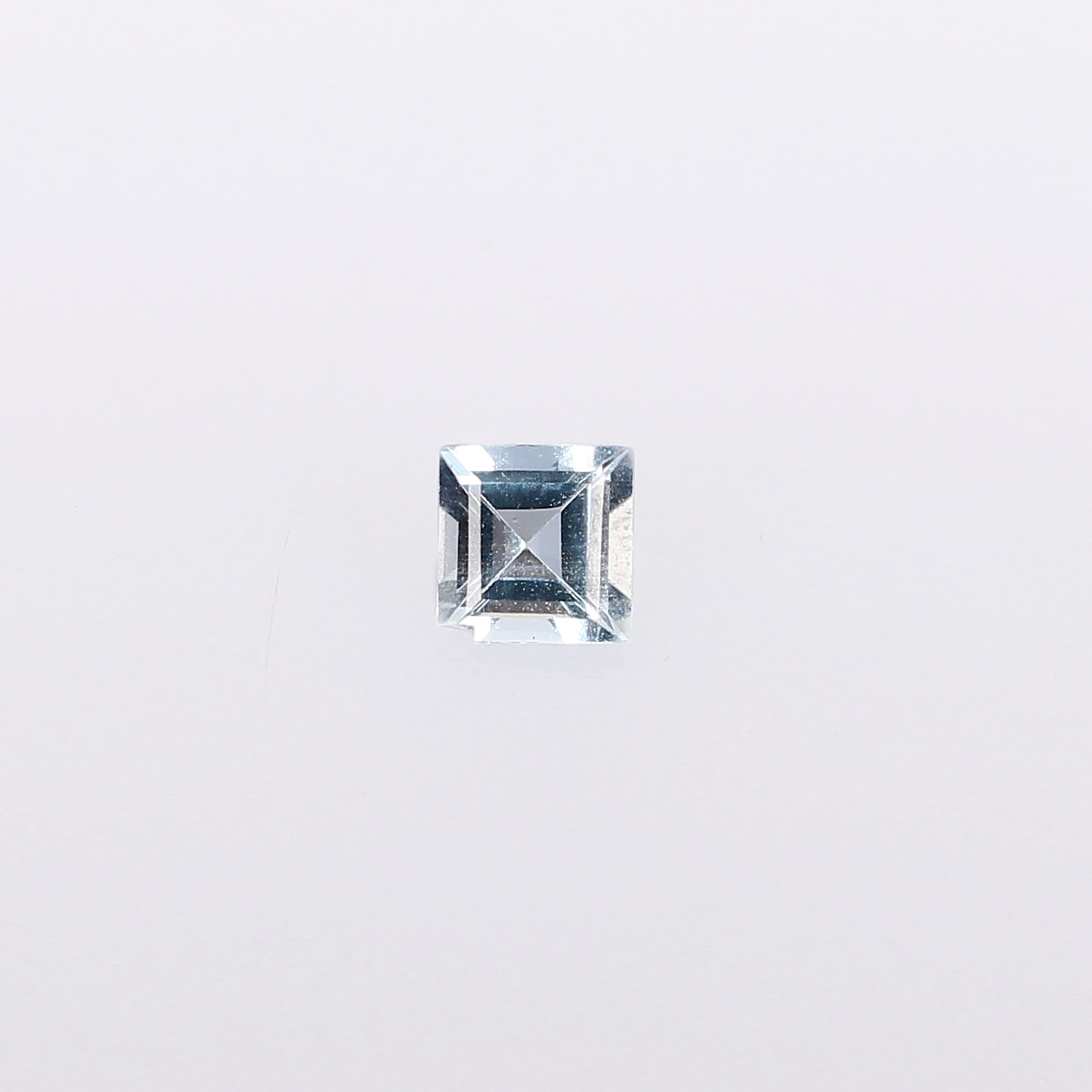 Natural Brazilian Aquamarine 4x4mm Square Cut 025 Cts Gemstone For Making Jewelry
