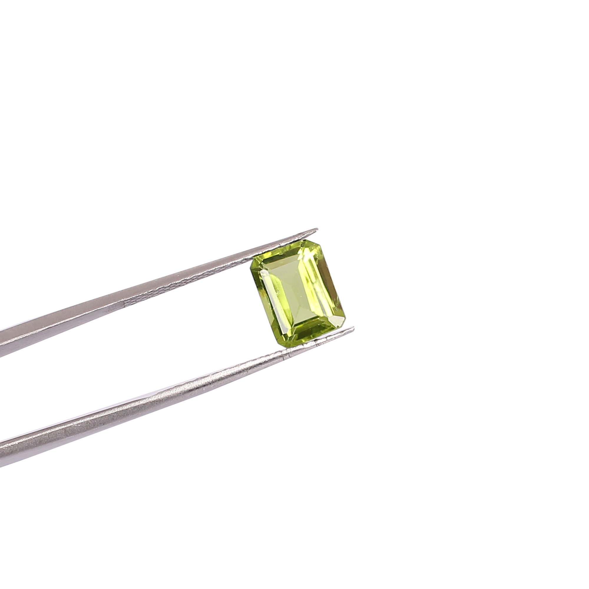 Natural 8x6mm Octagon Cut Peridot 191 Cts Loose Oval Gemstone for Jewelry Making Gemstone For Ring Earrings