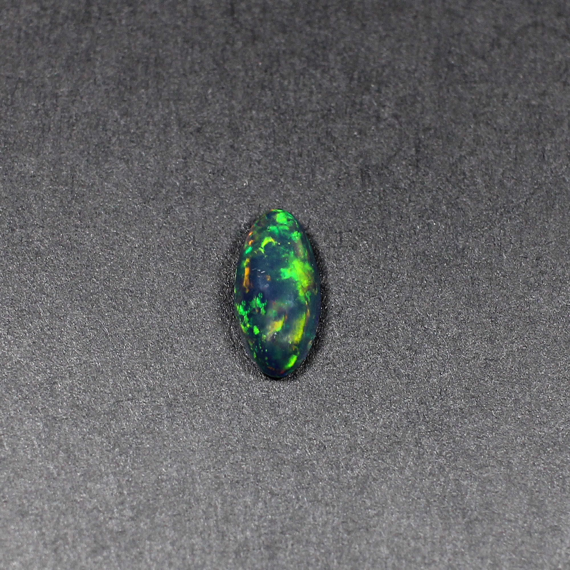 Natural Black Multi Fire Opal 12x6mm Oval Cabochon 120 Cts Gemstone For Making Jewelry