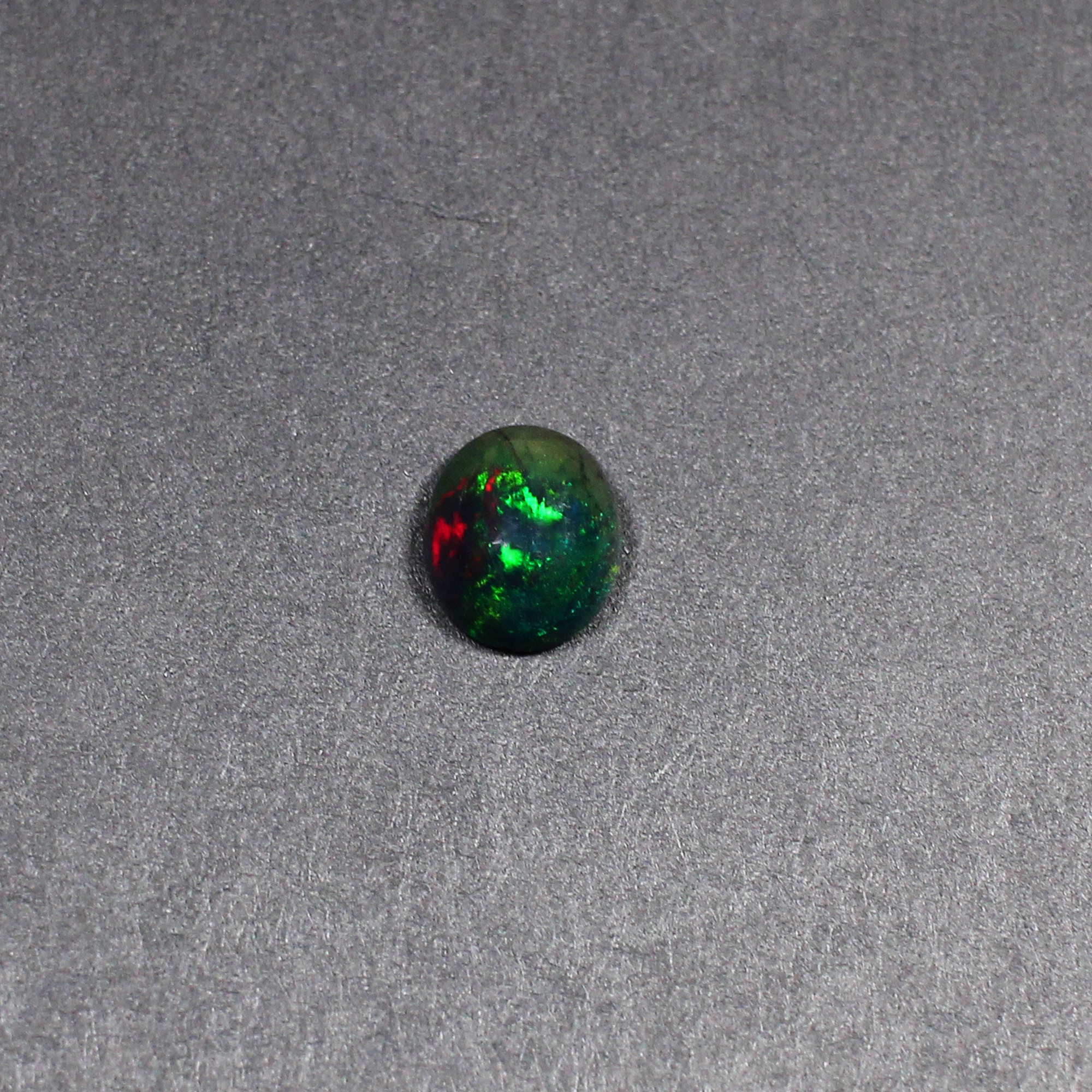Natural Black Multi Fire Opal 9x8mm Oval Cabochon 130 Cts Gemstone for Making Jewelry