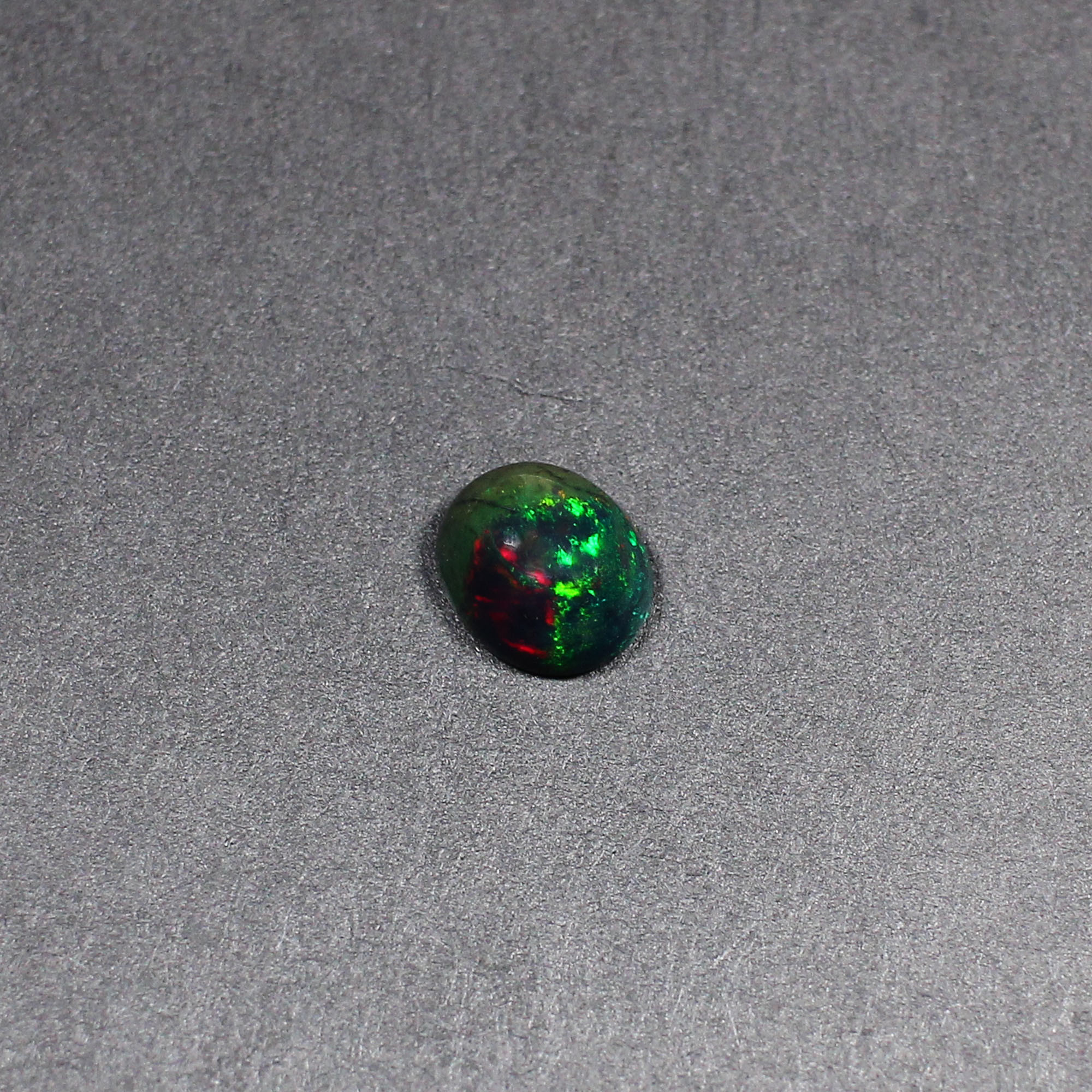 Natural Black Multi Fire Opal 9x8mm Oval Cabochon 130 Cts Gemstone for Making Jewelry