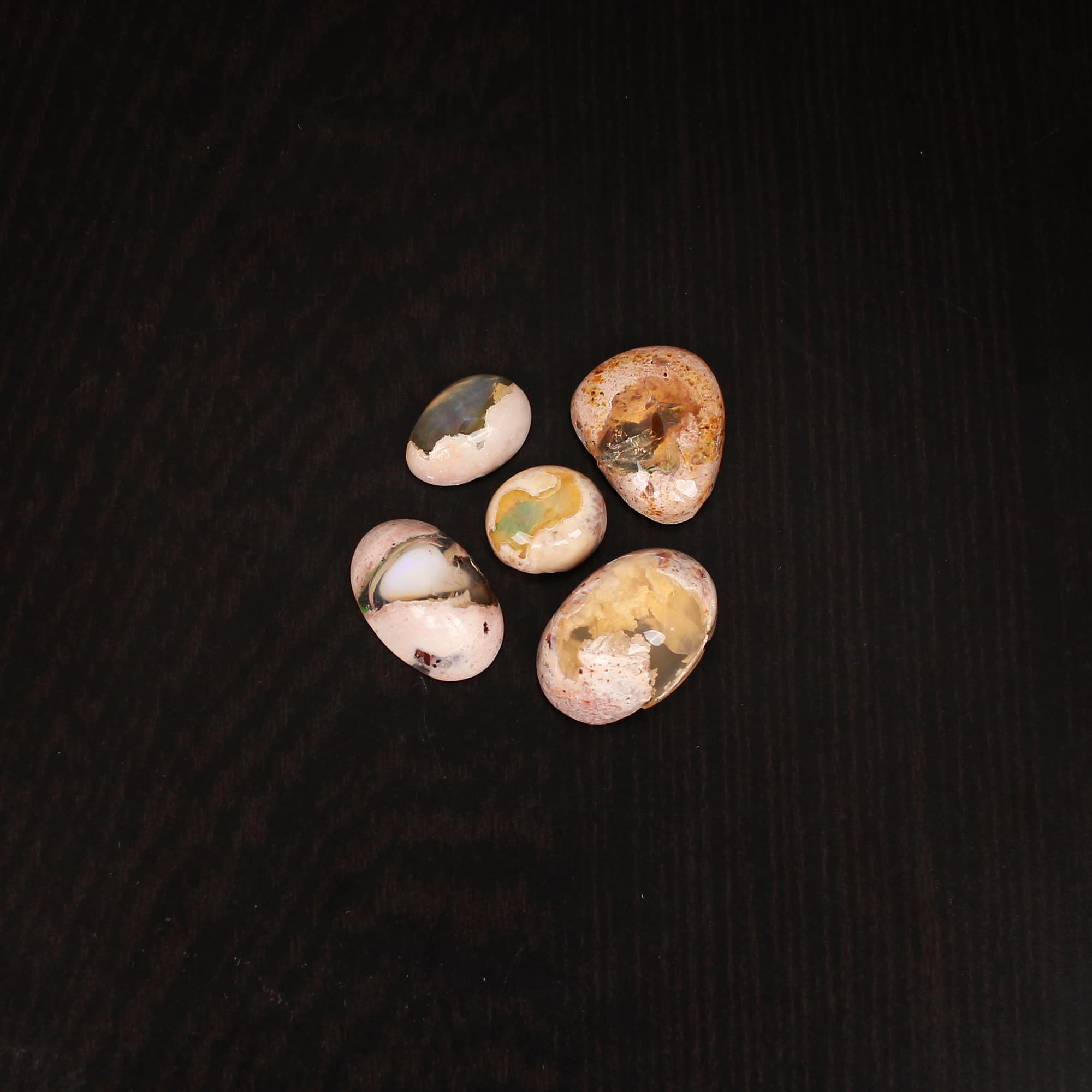 Natural Mexican Fire Opal 16x11mm9x8mm Oval Cabochon 2080Cts Loose Gemstone