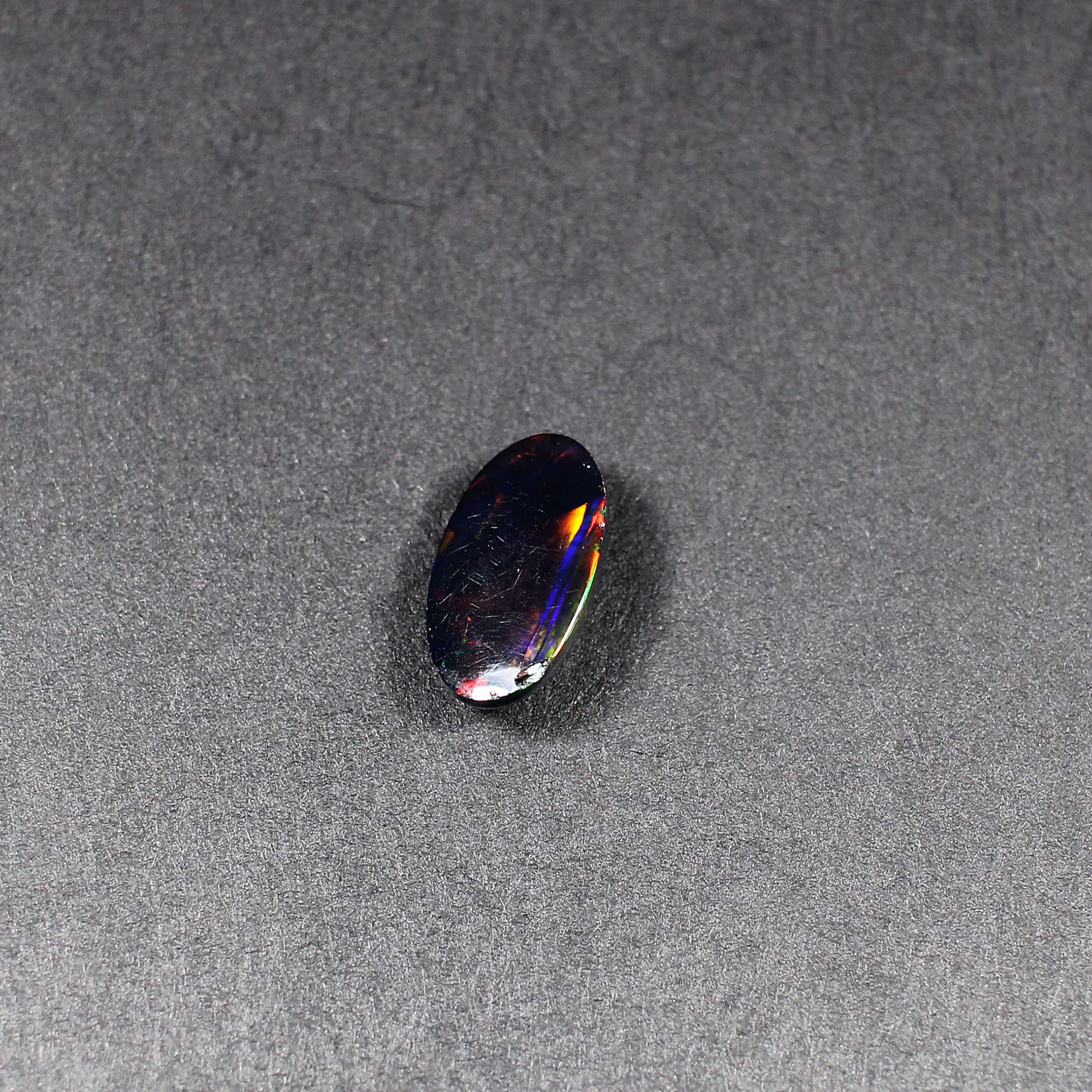 Natural Black Multi Fire Opal 12x7mm Oval Cabochon 165 Cts Loose Gemstone for Jewelry Making