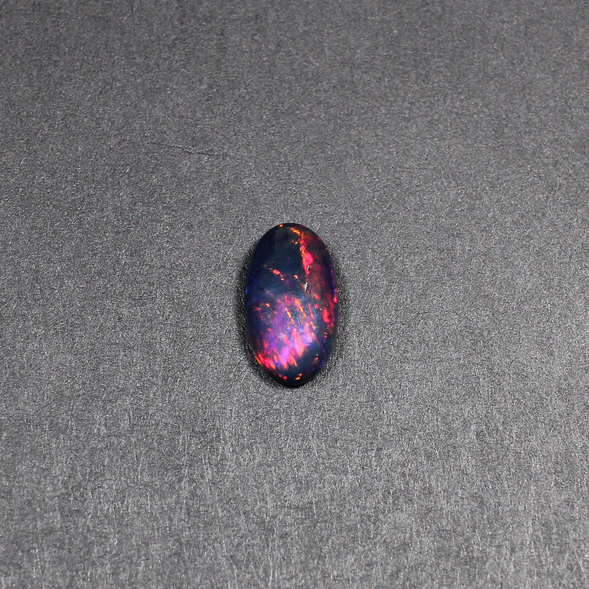Natural Black Multi Fire Opal 14x8mm Oval Cabochon 210 Cts Loose Gemstone for Jewelry Making