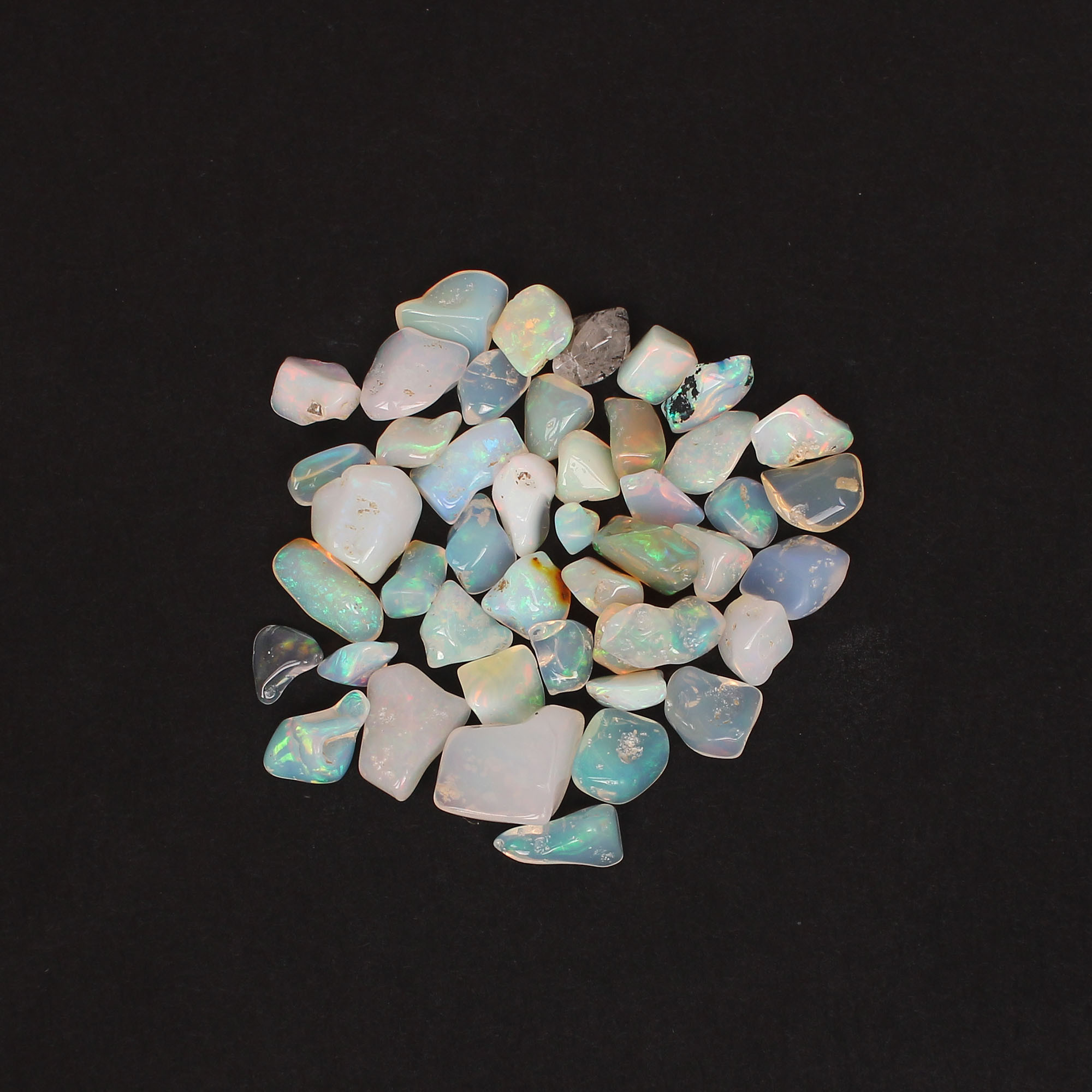 Natural Ethiopian Opal Free Form Rough Stone 50Cts Gemstone Lot for Making Jewelry