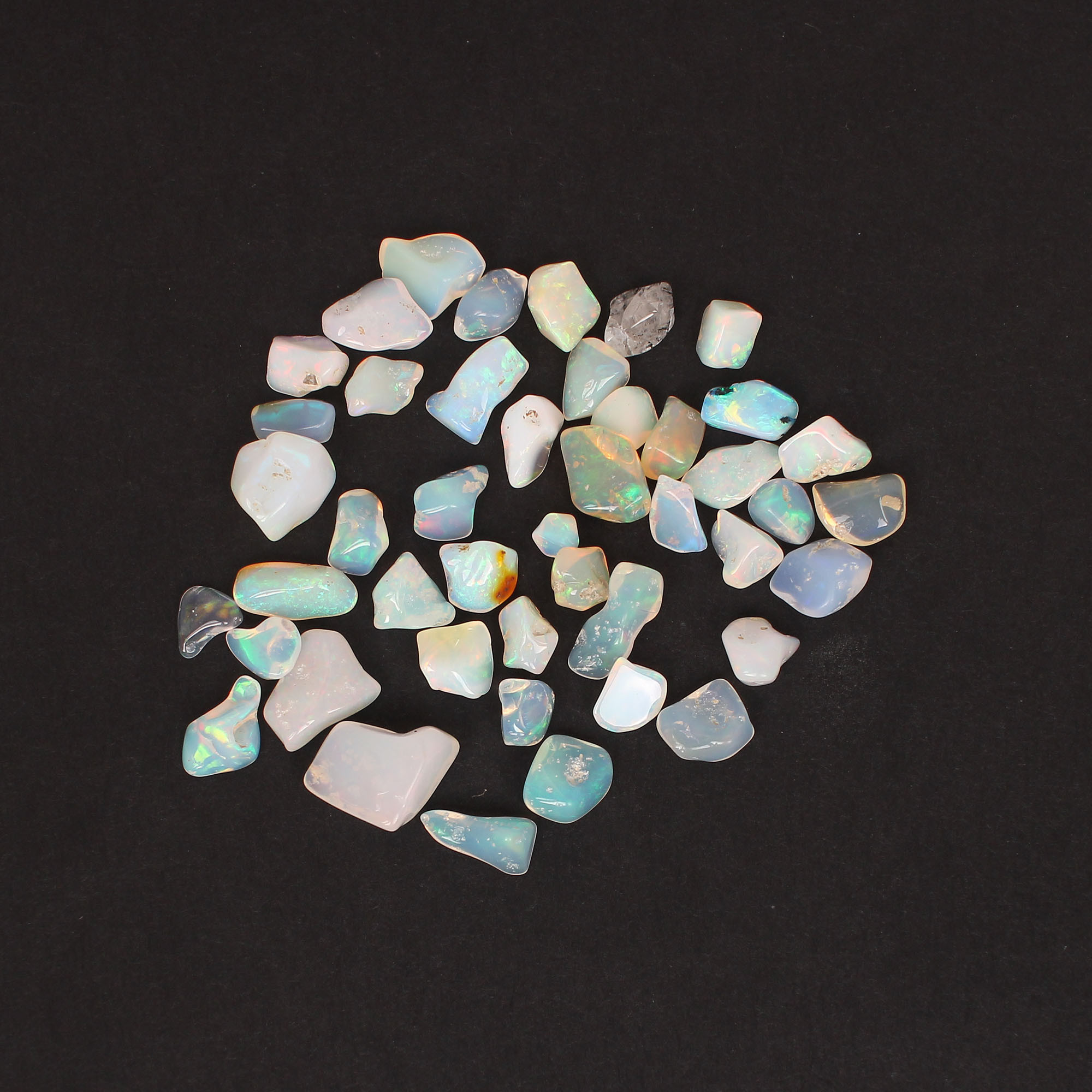Natural Ethiopian Opal Free Form Rough Stone 50Cts Gemstone Lot for Making Jewelry