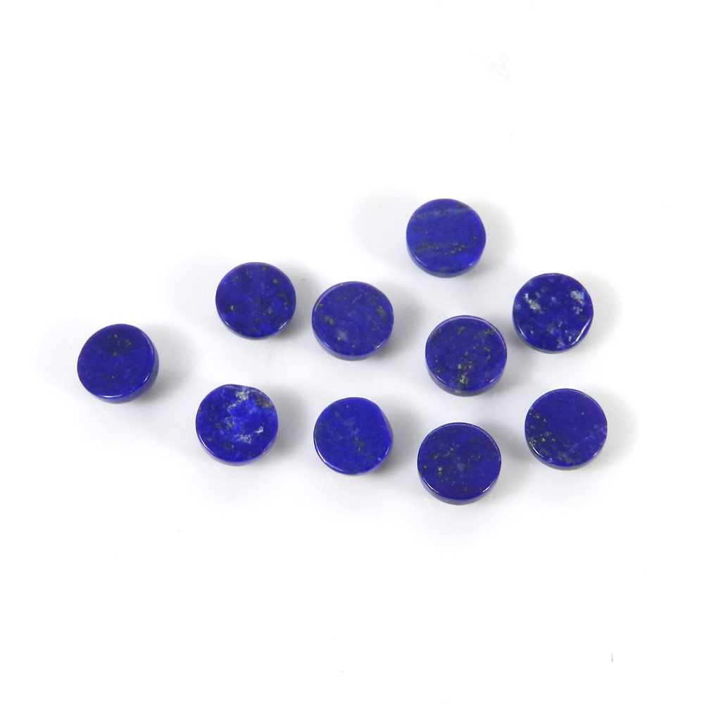 10 Pcs Lapis Lazuli 5x5mm Round Cabochon 830 Cts Wholesale Lot