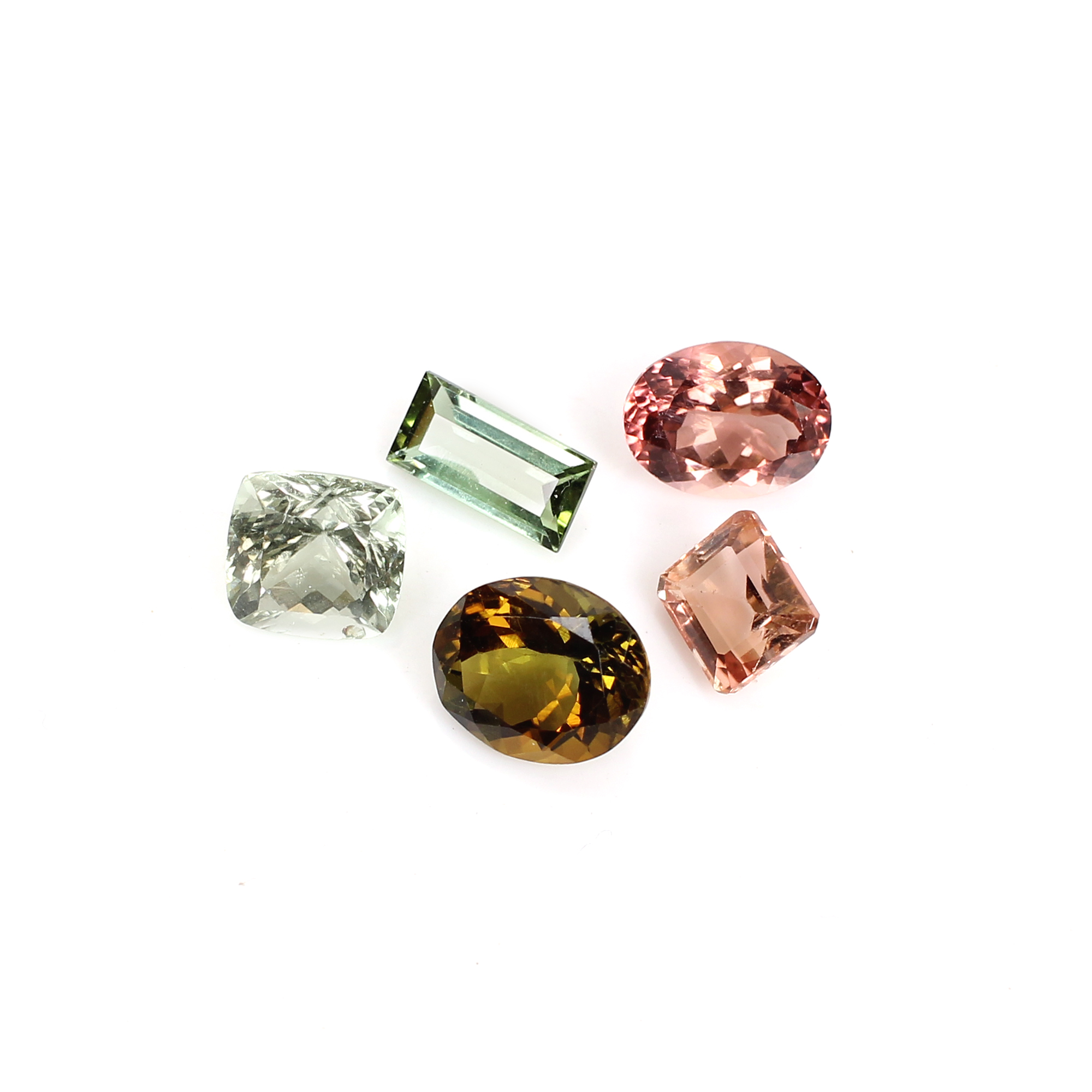 5 Pcs Natural Multi Tourmaline Uneven Cut 1370Cts