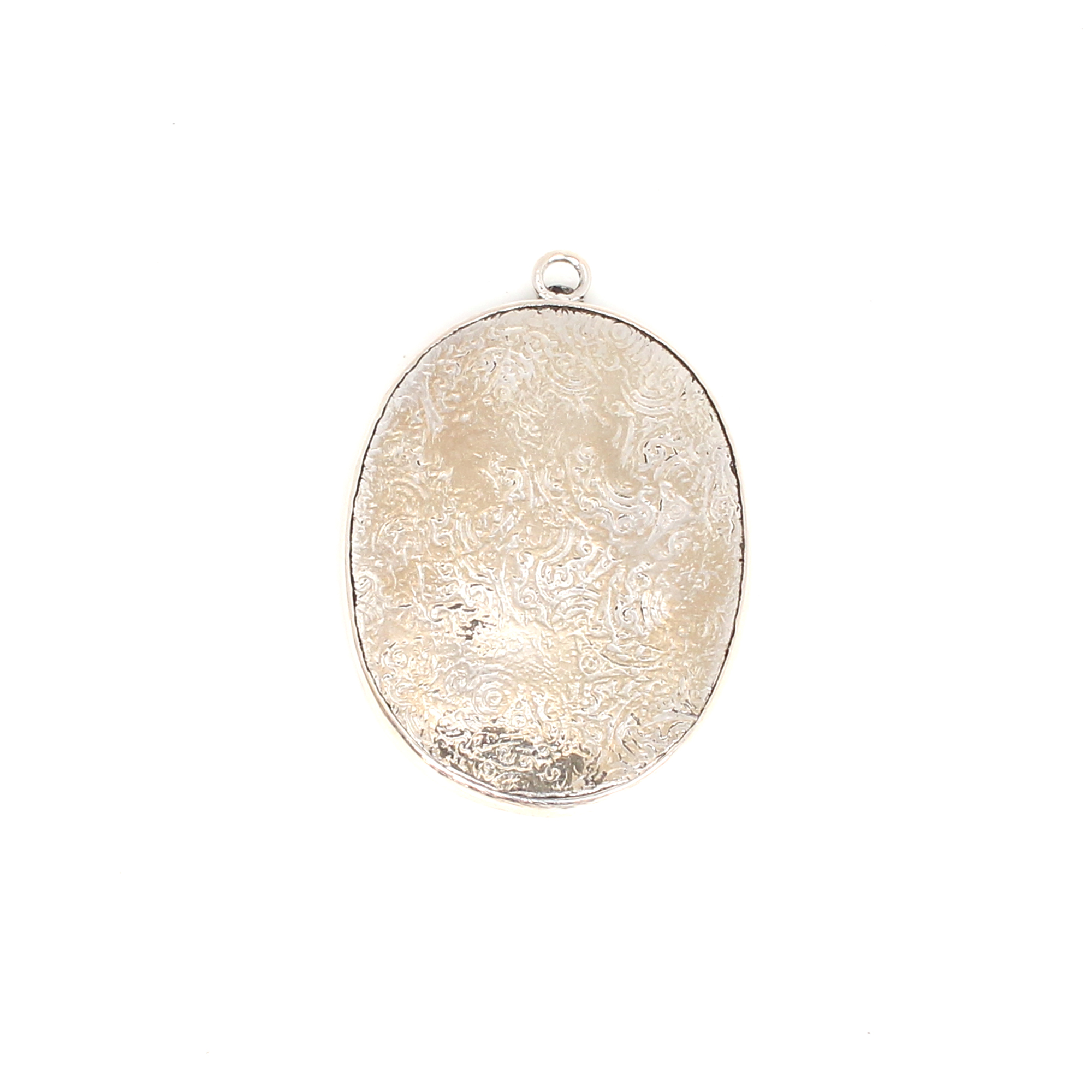 Painting Silver Pendant Jewelry