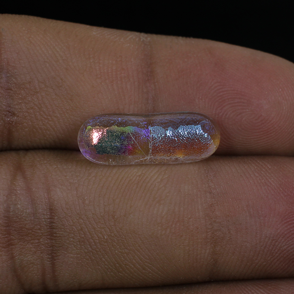 Synthetic Ethiopian Opal 19x7mm Capsule Cabochon 555 Cts
