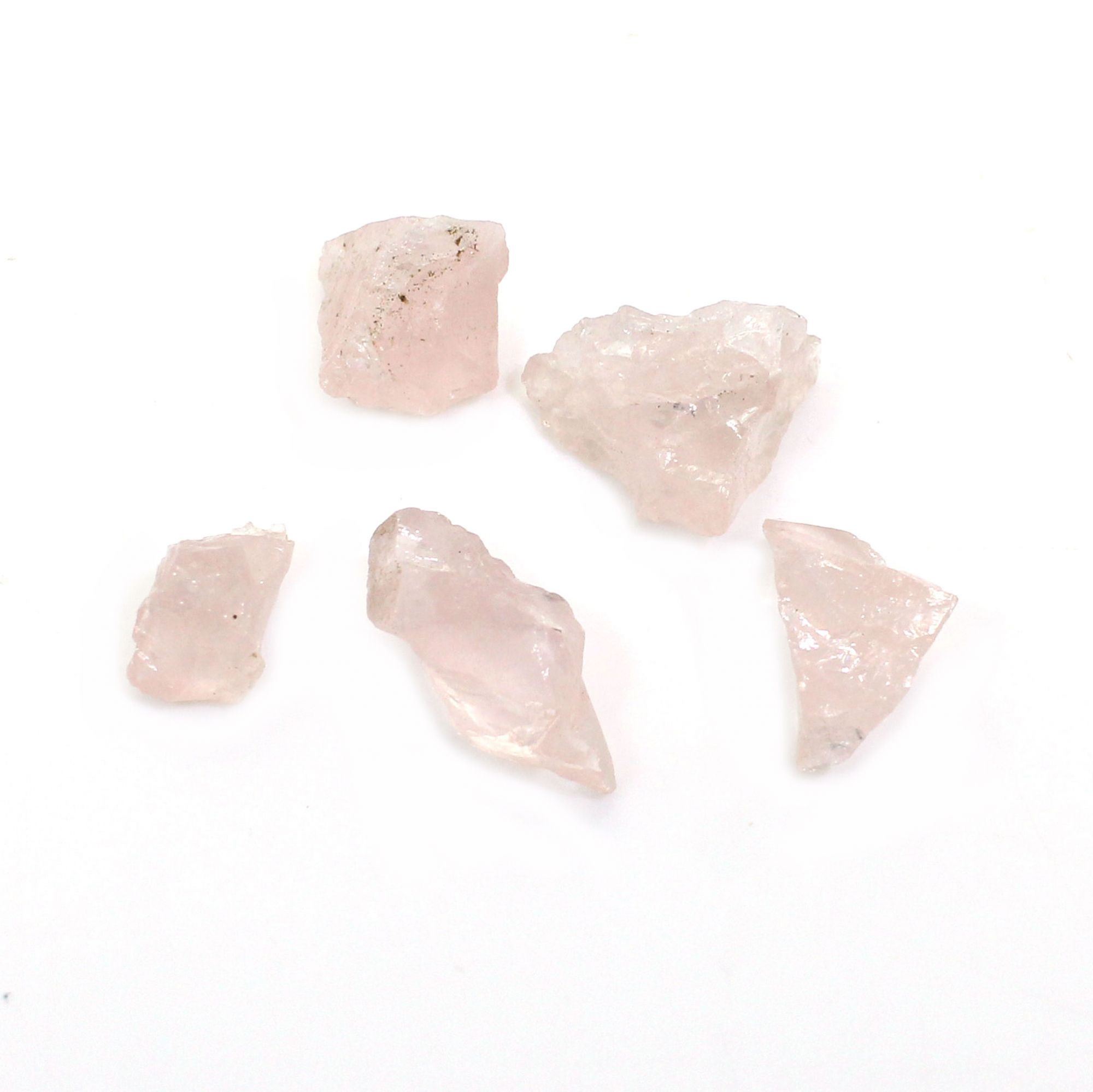 5 Pcs Natural Morganite 9x6mm-16x7mm Freeform Rough 1615 Cts