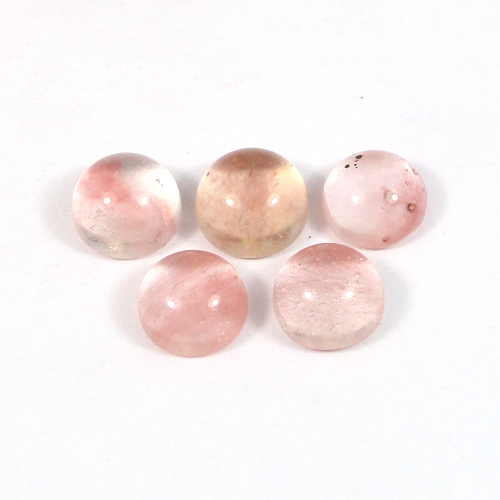 Cherry Crackle Glass 8x8mm Round Cabochon 198 Cts
