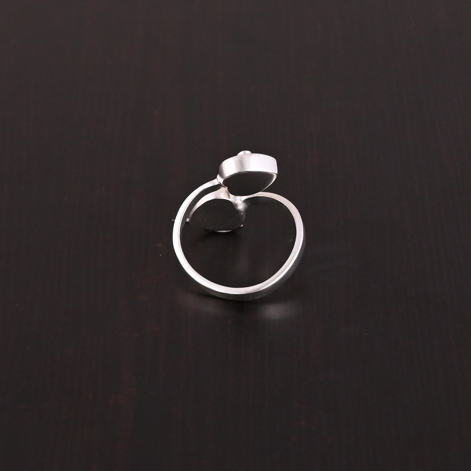 Cubic Zirconia Gemstone Adjustable Stylish Ring 925 Sterling Silver