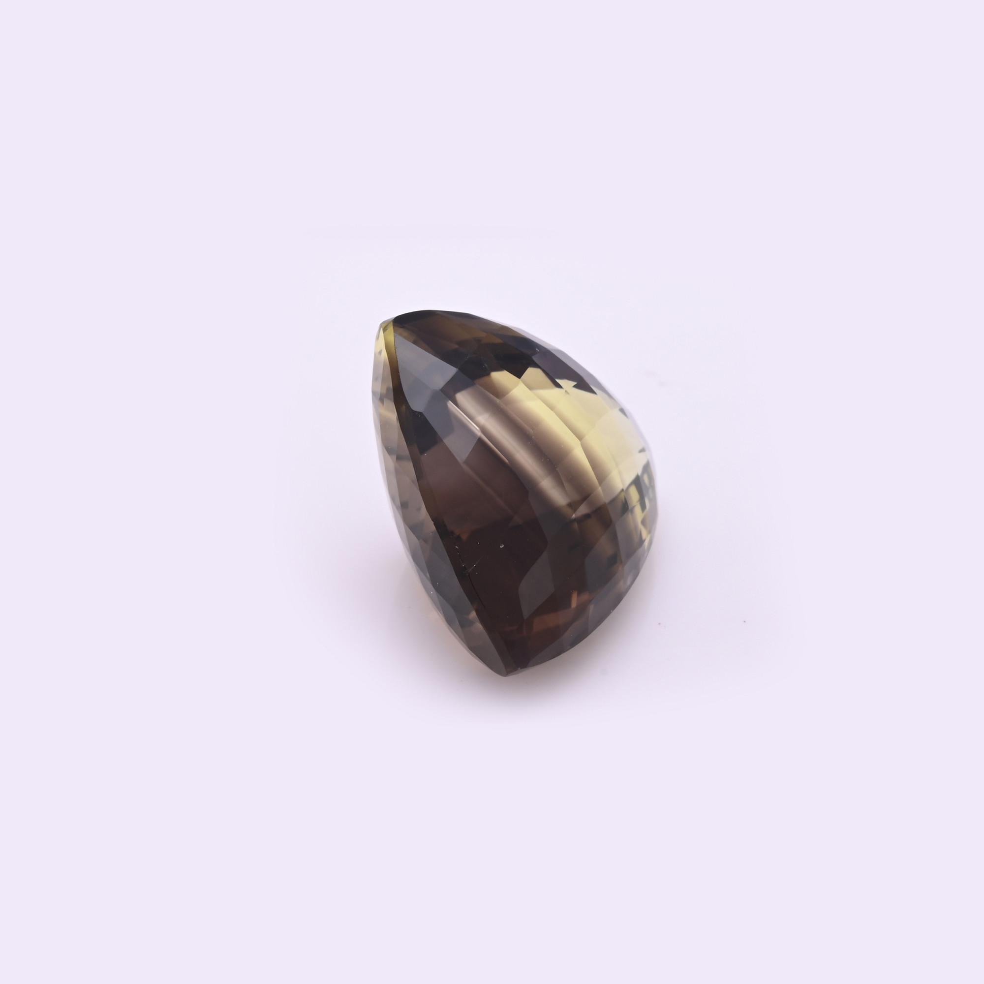 Natural Bio Lemon Quartz 22X20MM Trillion Normal Cut 3605Cts 1Piece Gemstone For Making Jewelry