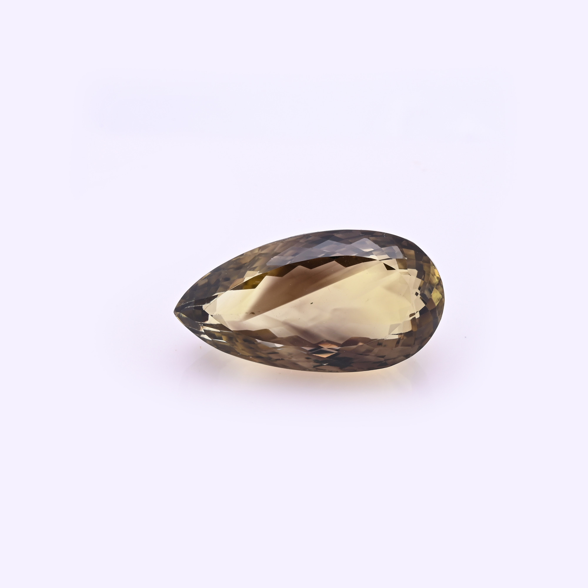 Natural Bio Lemon Quartz 34X17MM Pear Normal Cut 38Cts 1Piece Gemstone For Making Jewelry