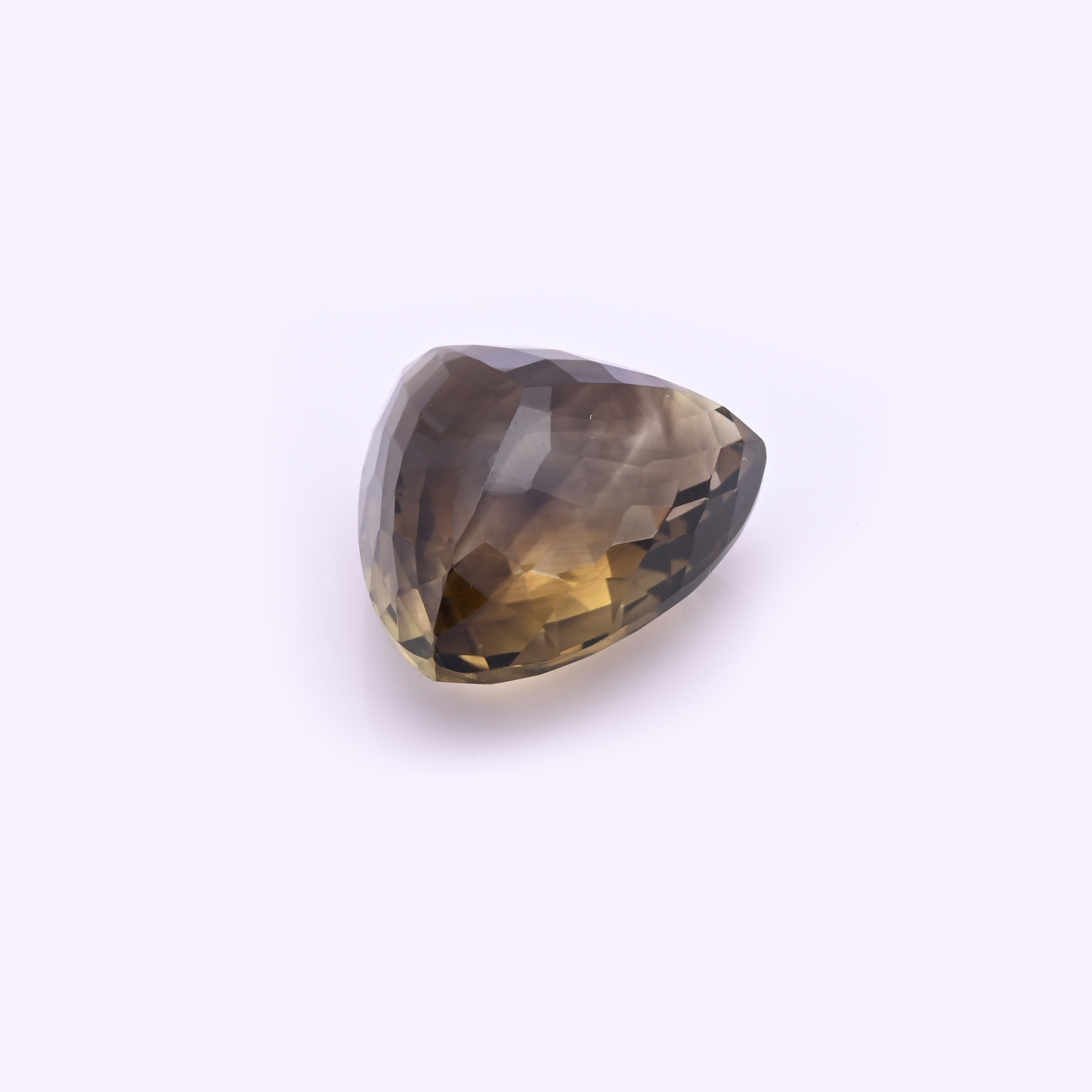 Natural Bio Lemon Quartz 27X26MM Trillion Normal Cut 60Cts 1Piece Gemstone For Making Jewelry