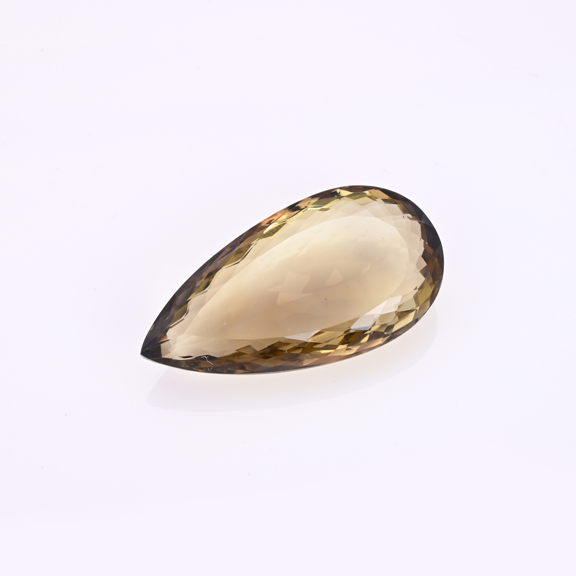 Natural Bio Lemon Quartz 28X15MM Pear Normal Cut 33Cts 1Piece Gemstone For Making Jewelry