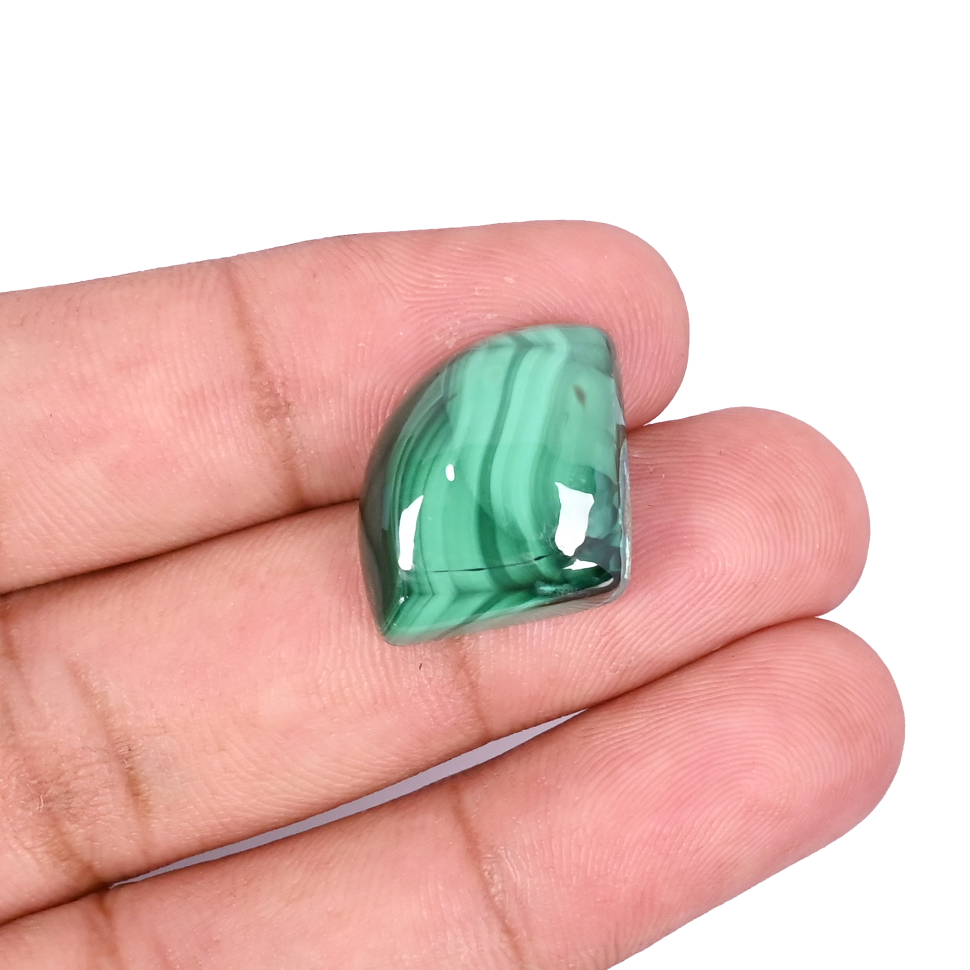 Natural Chrysocolla malachite Loose Gemstone -248 Carat 22x17 mm Flat-back Cabochon for Jewelry Making   1 Pcs